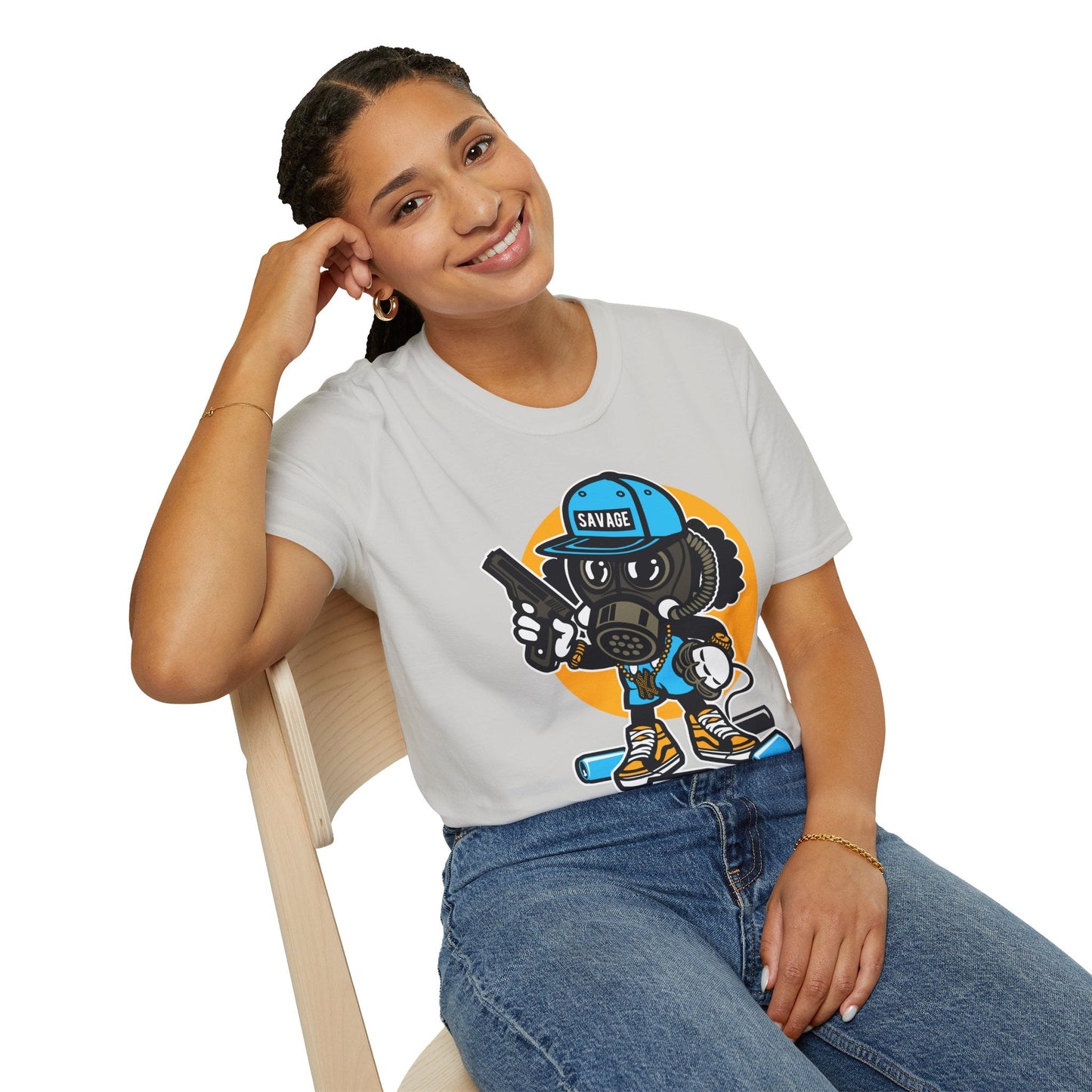 Cartoon T Shirt Animation T Shirt Funny Tee Shirt Unisex Gildan Softstyle Cotton Tee 64000