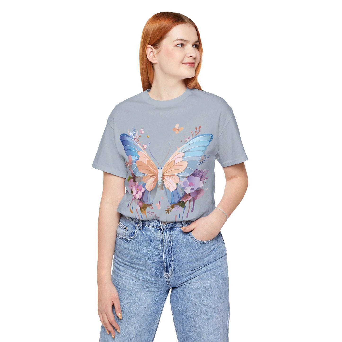 Butterfly Graphic Tee Unisex Jersey Short Sleeve Art Design Adelpha
