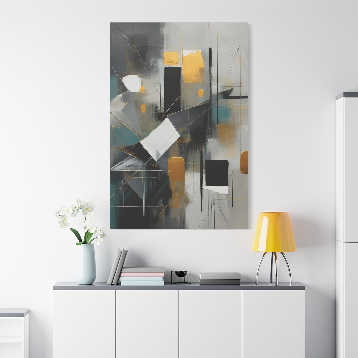 Abstract Oil Painting Print Canvas 20x24,20x30,24x30 24x32,24x36,30x40 32x48,36x48,40x60 Pine-Wood Inner Frame ABS-205