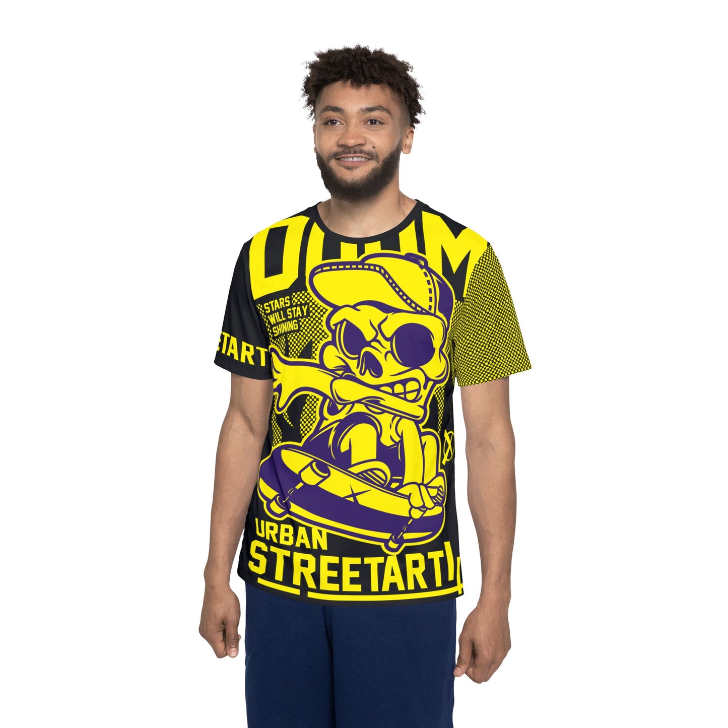 Be26 Fun Graphic T-Shirt, Art Design Poly Shirt, All Over Print Graphic Tee, Monsters T-Shirt, Cartoon Tees