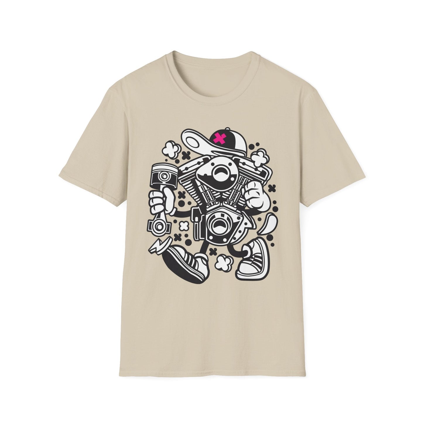 Cartoon T Shirt Animation Tee Funny Tee Unisex Gildan Softstyle 64000 100 Percent Cotton
