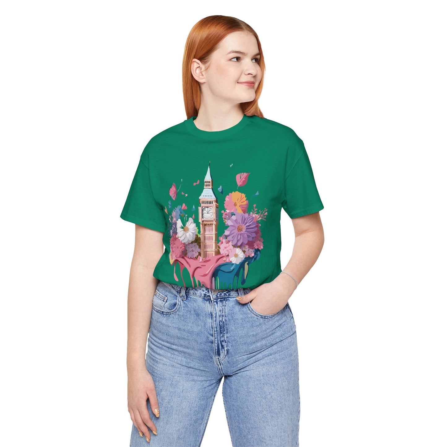 Adelpha London Tourist Shirt Unisex Graphic Tee Vintage Inspired Art Jersey Short Sleeve