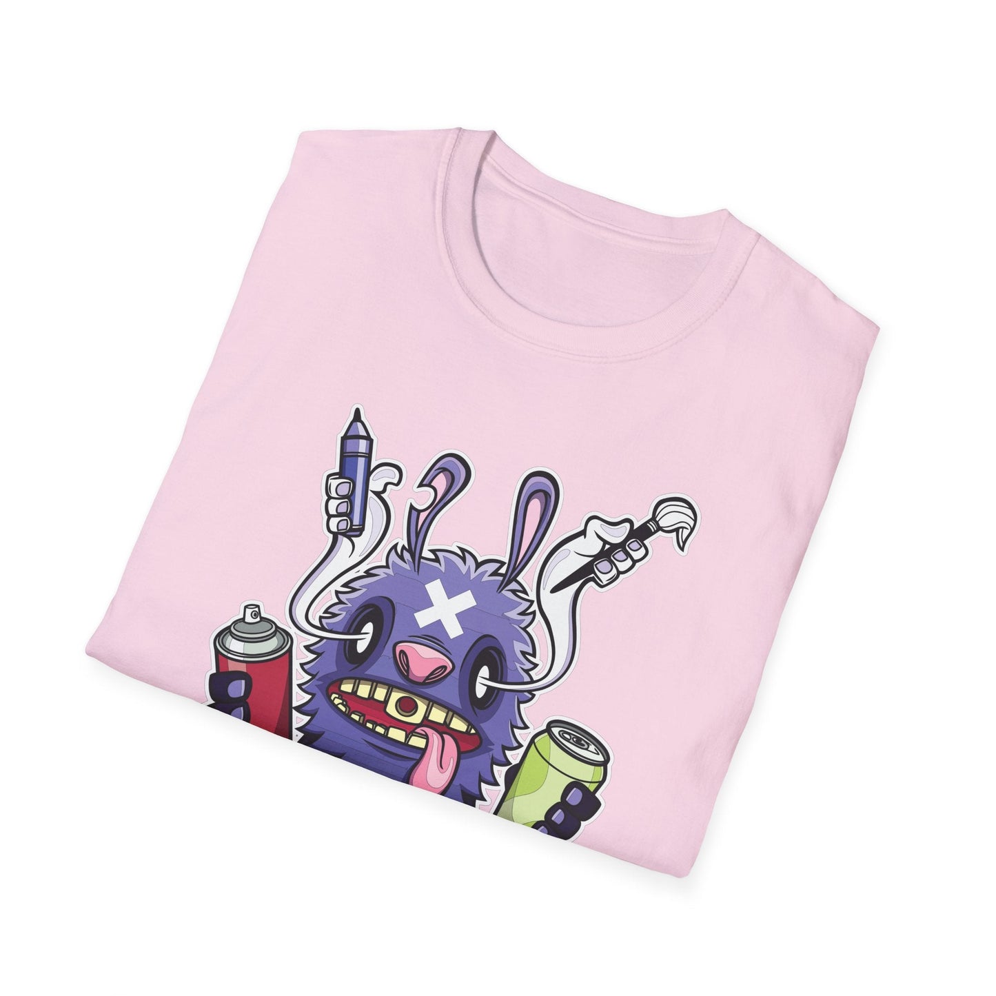 Cartoon T Shirt Animation T Shirt Funny Tee Shirt Unisex Softstyle Gildan 64000 Art Design