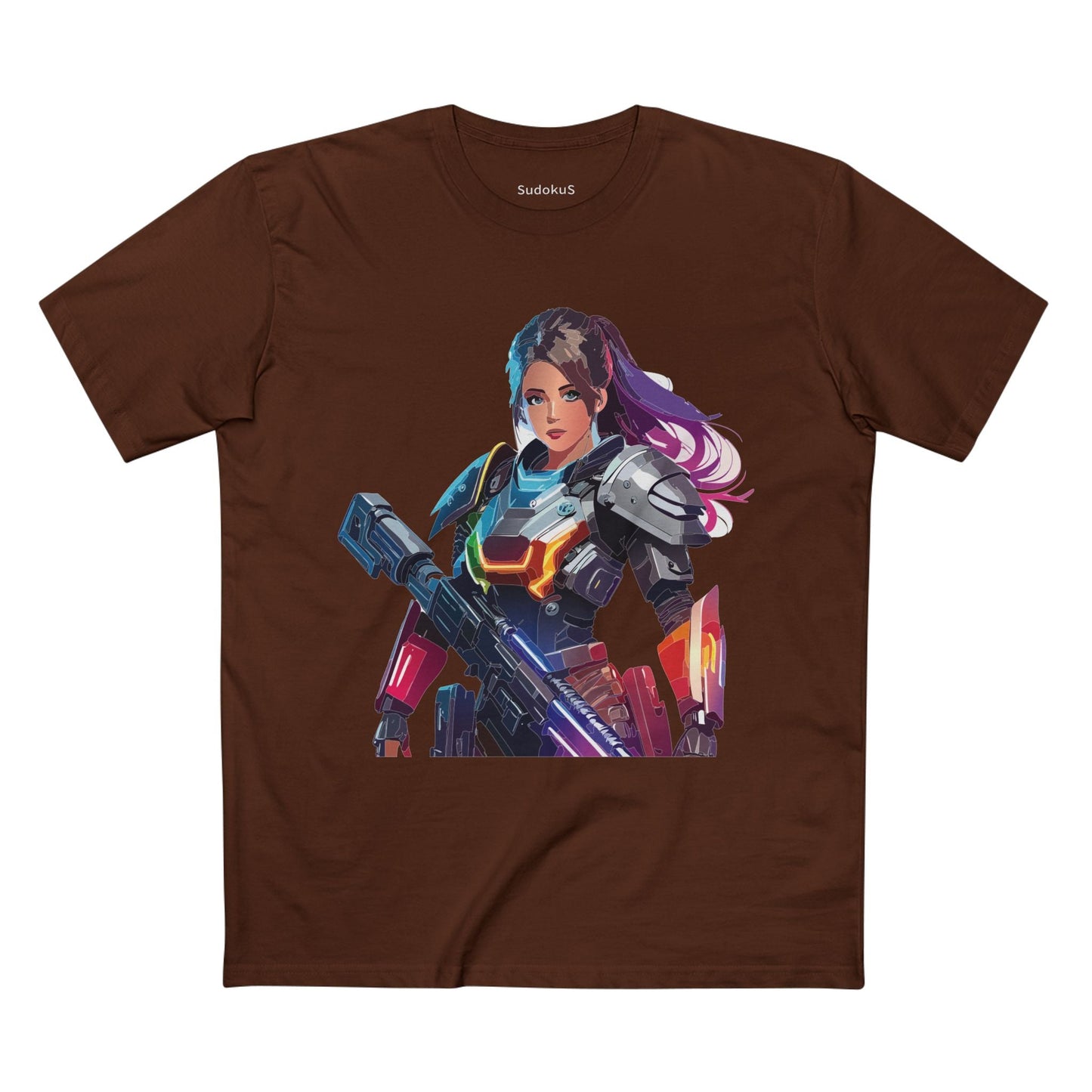 Army-woman Graphic Unisex 100 Cotton Staple Tee 4