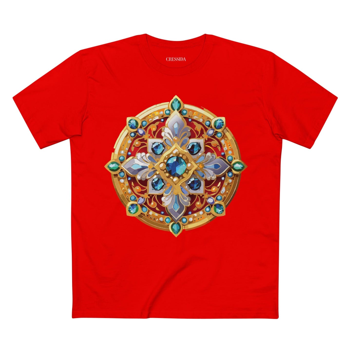 Medallion Graphic T-Shirt Unisex 100 Cotton With Gold Art Design Medal Tee 8