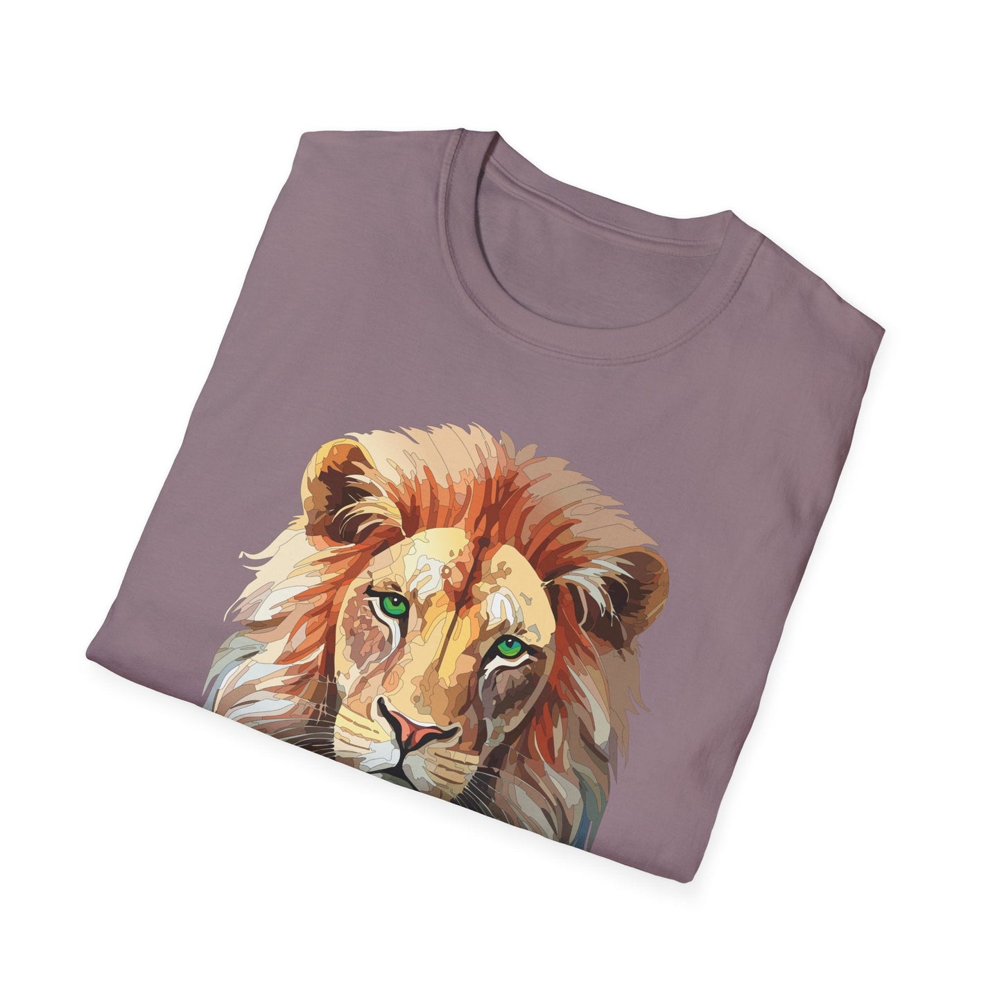 Lion Shirt Unisex Animal Tee Gildan Softstyle 64000 Cotton Tee