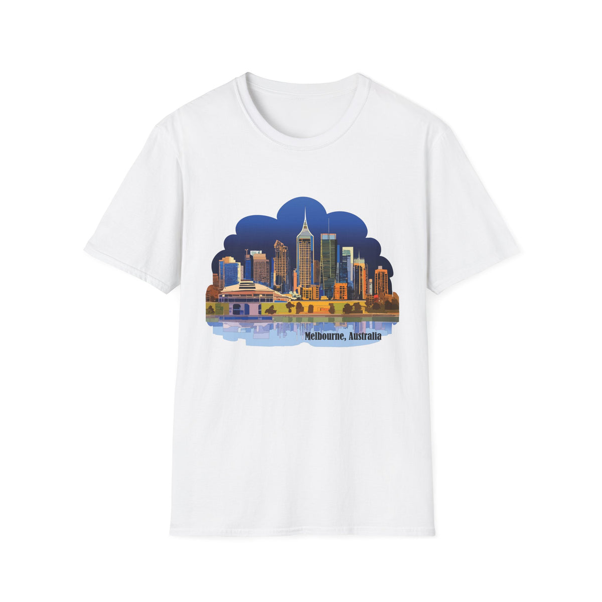 Melbourne Skyline T-Shirt | Cityscape Illustration
