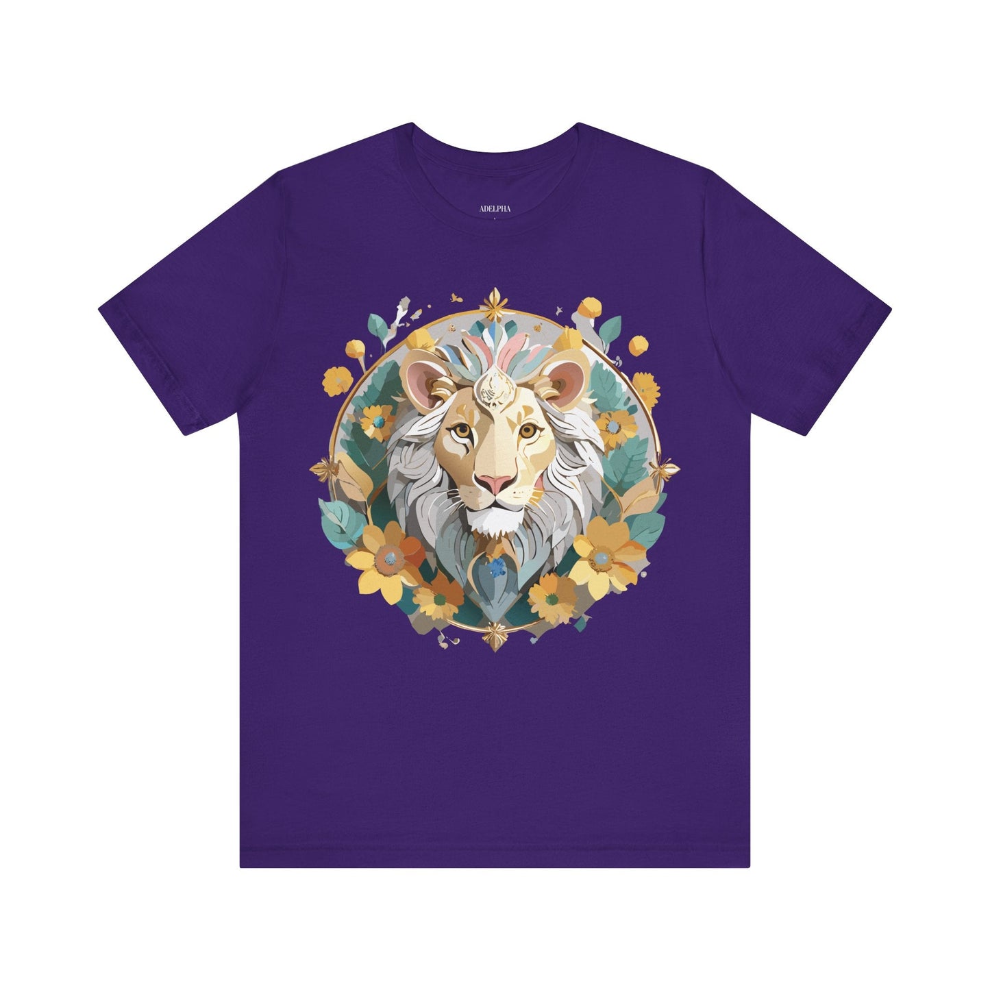 Medallion Graphic Unisex 100 Cotton Vintage Animal Medal Artwork Tee 58