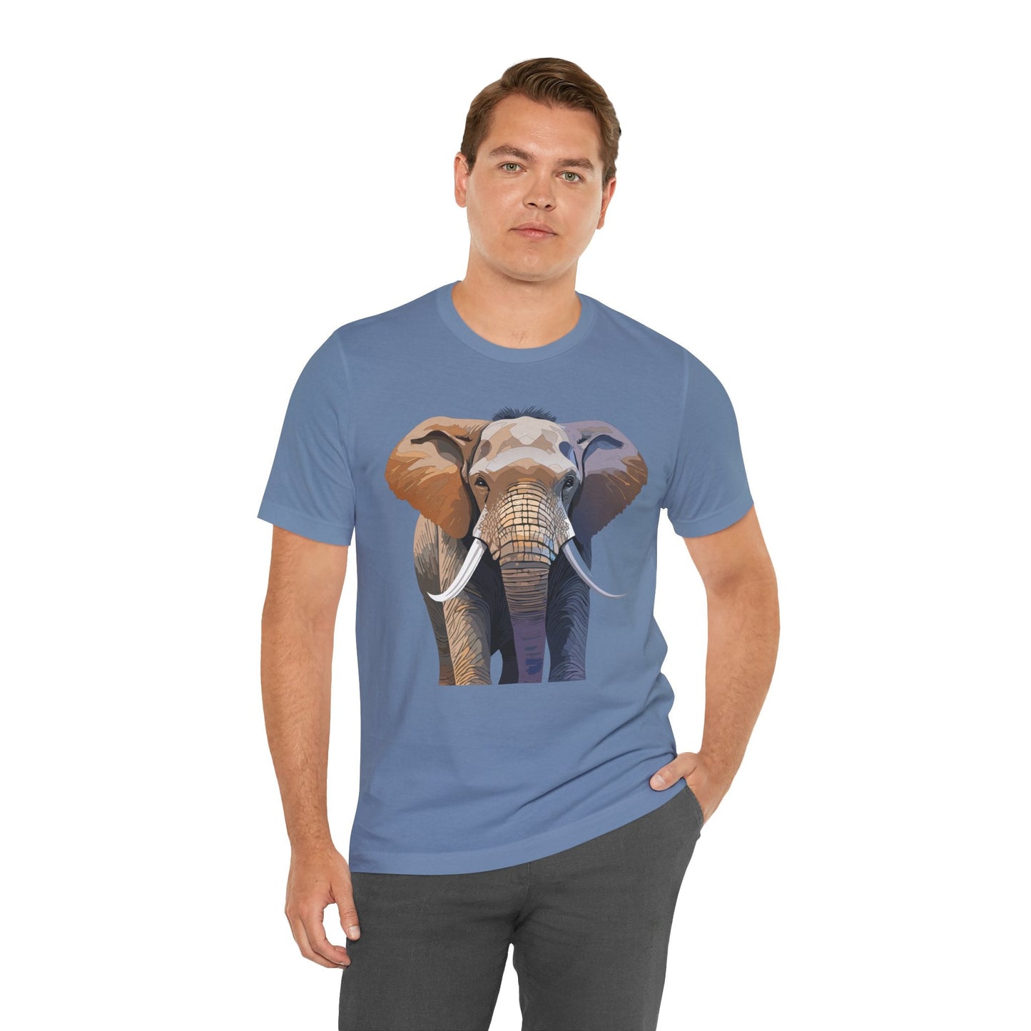 Unisex Animal Art Design Tee Shirt With Wildlife Animals Short Sleeve Everyday Comfort