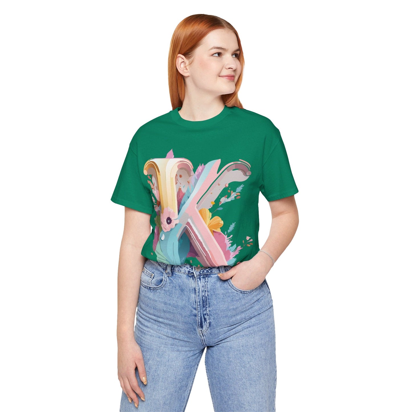Letter K Shirt Unisex Graphic Tee With Vintage Inspired Artwork Adelpha Premium Comfort