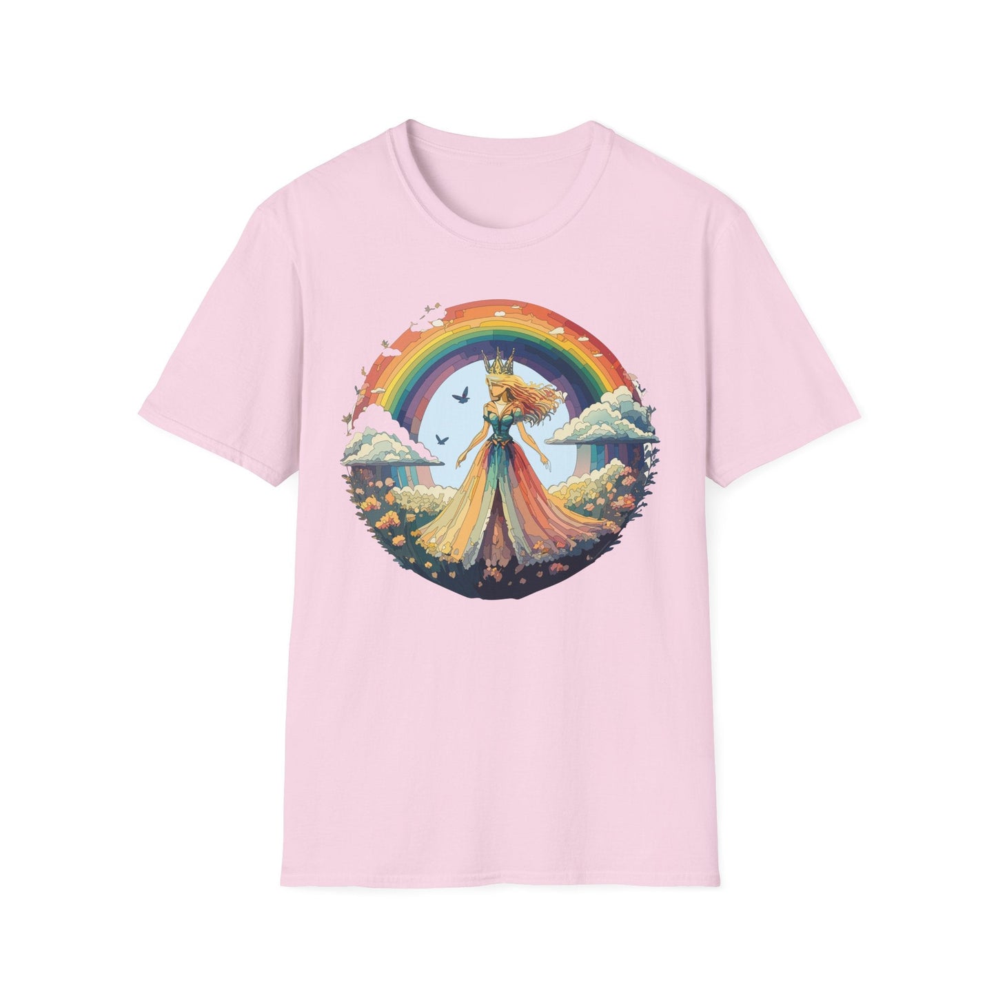 Womens Graphic T Shirt Art Design Tee Softstyle 64000 Unisex Lightweight Cotton Fabric