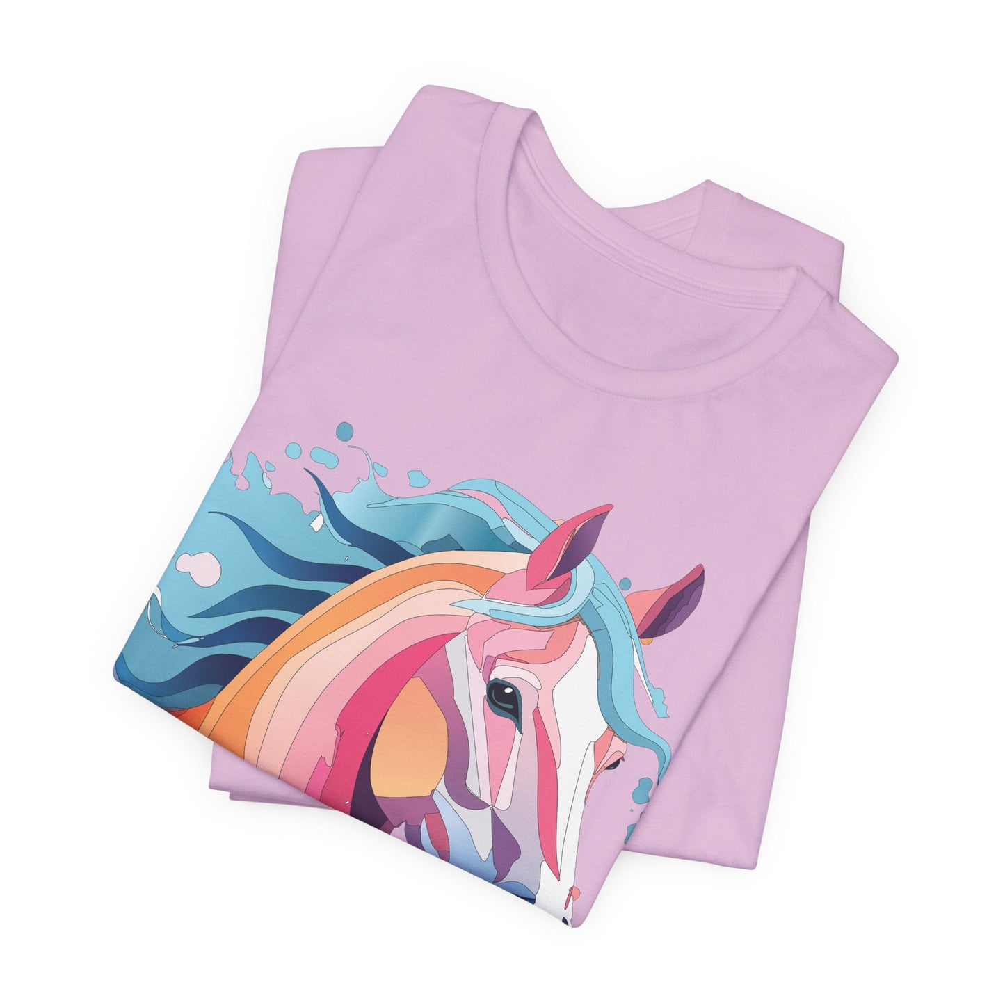 Unisex Animal Tee Shirt With Art Design Wild Animals Short Sleeve Premium Comfort Fit