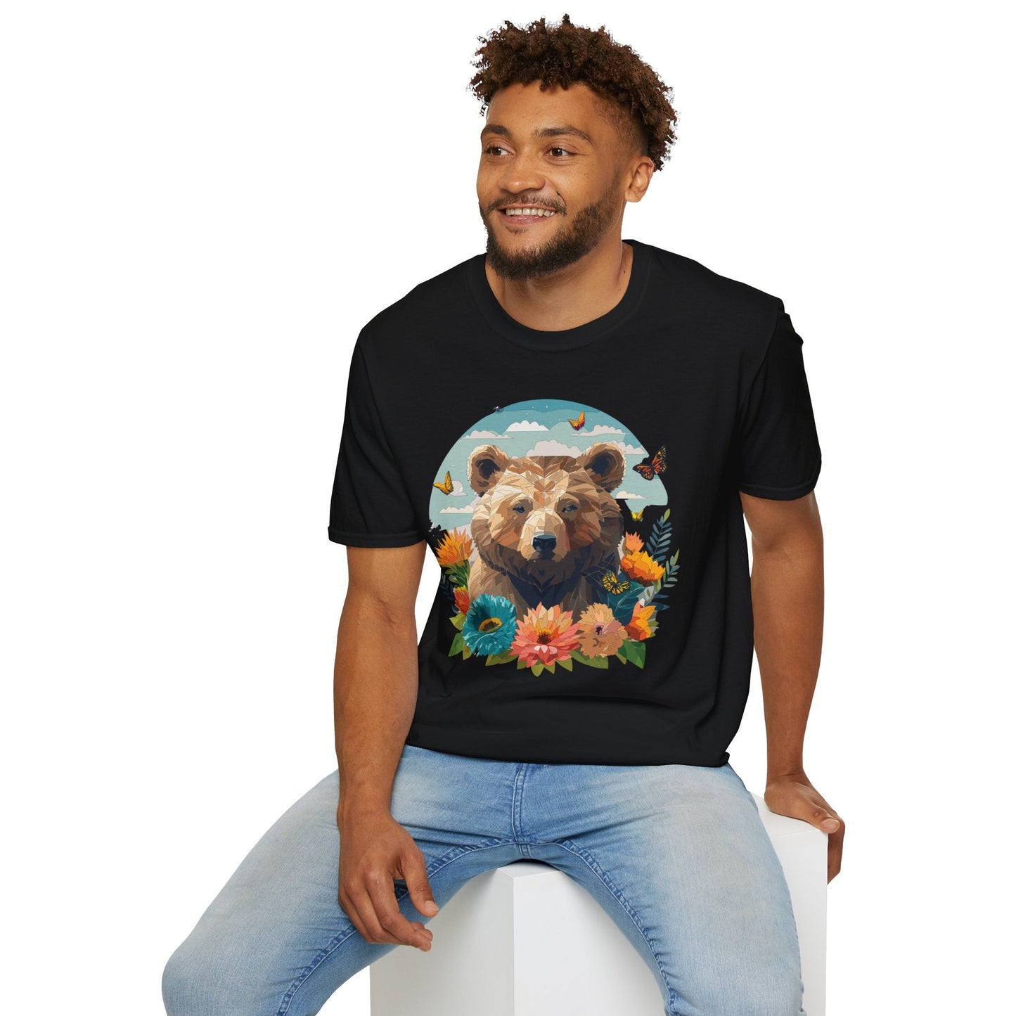 Bear T Shirt Unisex Teddy Bear Tee Softstyle 64000 One Hundred Percent Ring Spun Cotton Short Sleeve