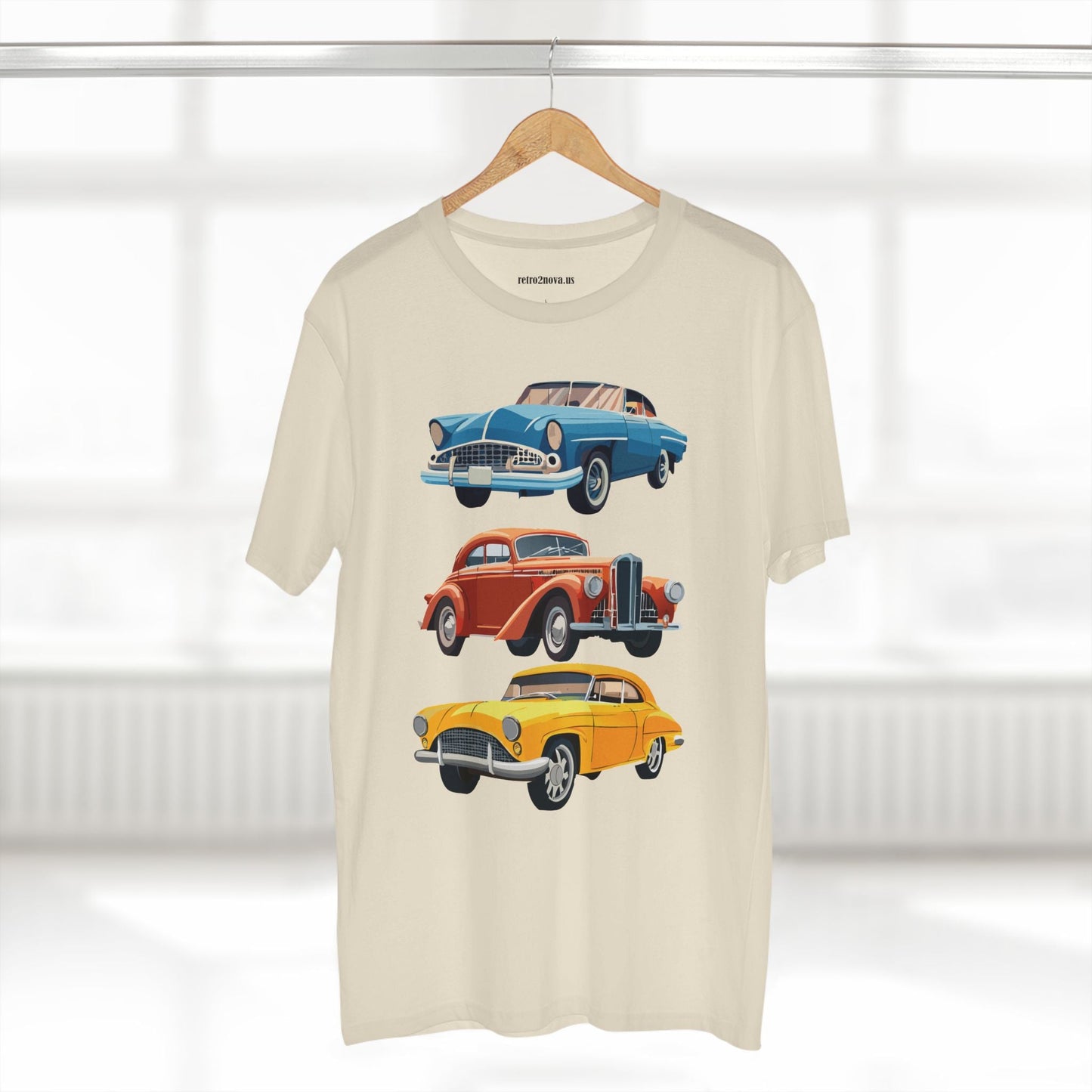 Retro Car Shirts Vintage Car Shirts RC4 Unisex Premium Cotton Tee With Original Art By Retro2Nova