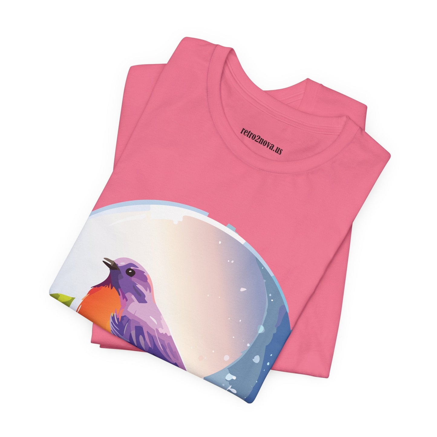 Unisex Animals And Bird Shirt Graphic Cotton T Shirt With Original Retro2Nova Art Premium Short Sleeve Tee