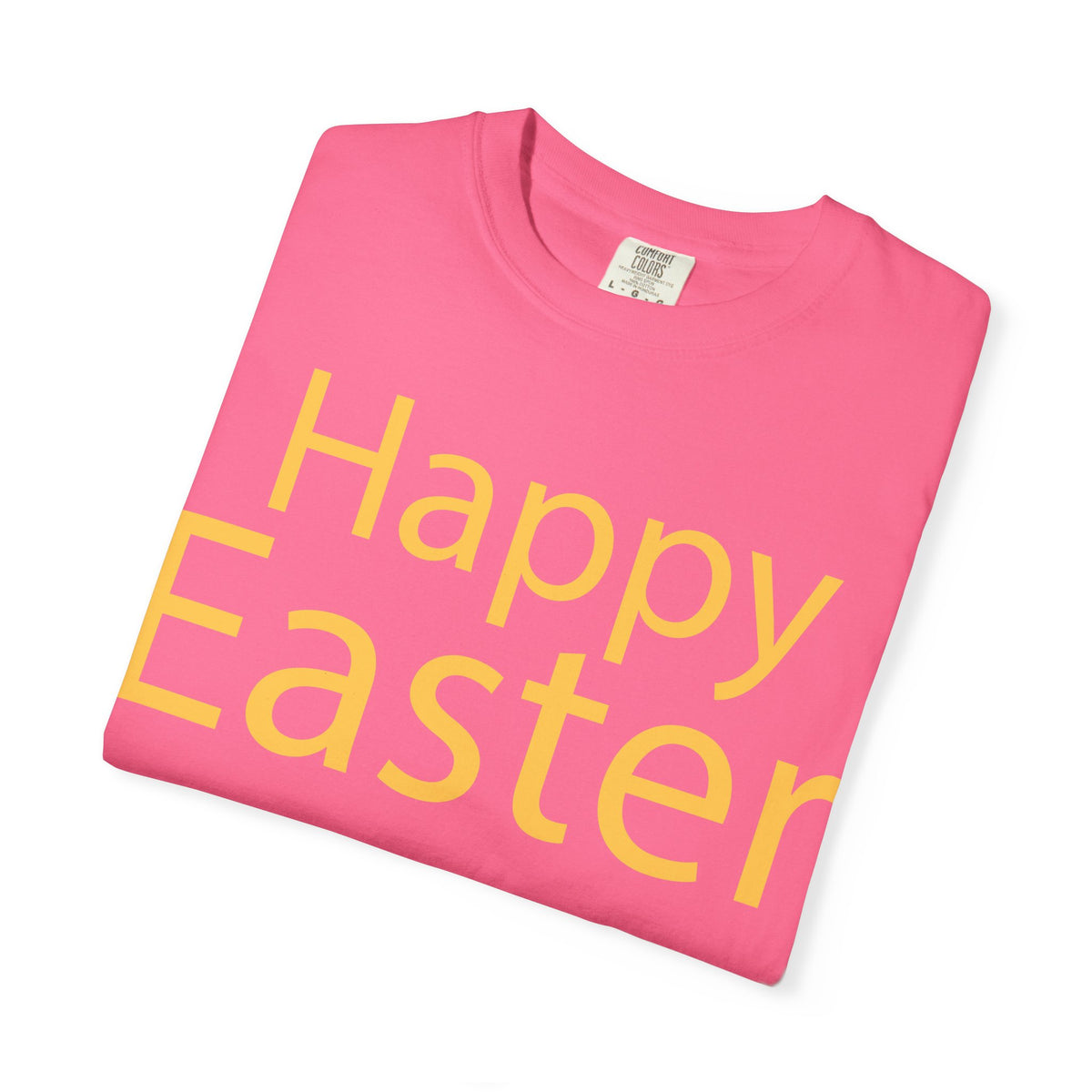 Happy Easter T-Shirt, Tee Shirt with Easter Signature, T Shirt with Easter Prints, Tee Shirt with Easter Design