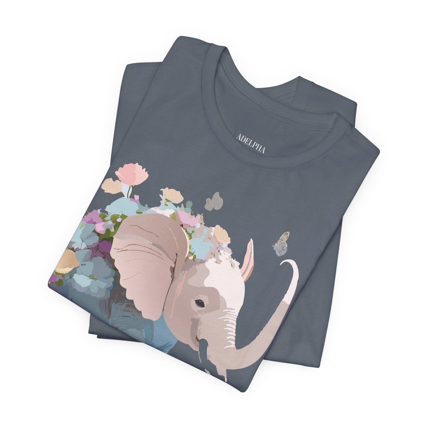 Elephant Graphic Tee Unisex Vintage Inspired Artwork Premium Adelpha Jersey Short Sleeve