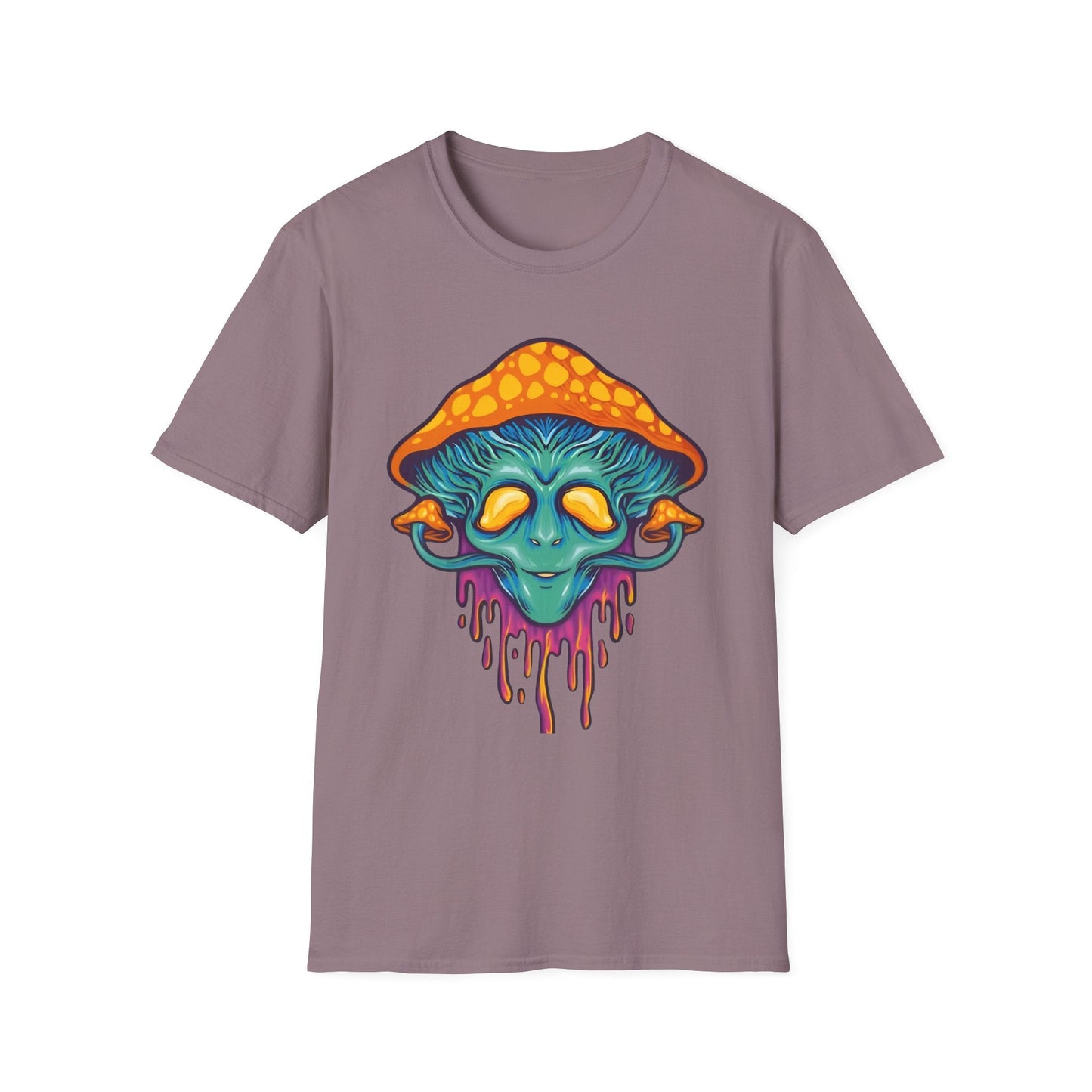 Mashroom T Shirt Unisex Funny Mushroom Design Tee 100 Percent Cotton Softstyle Collection