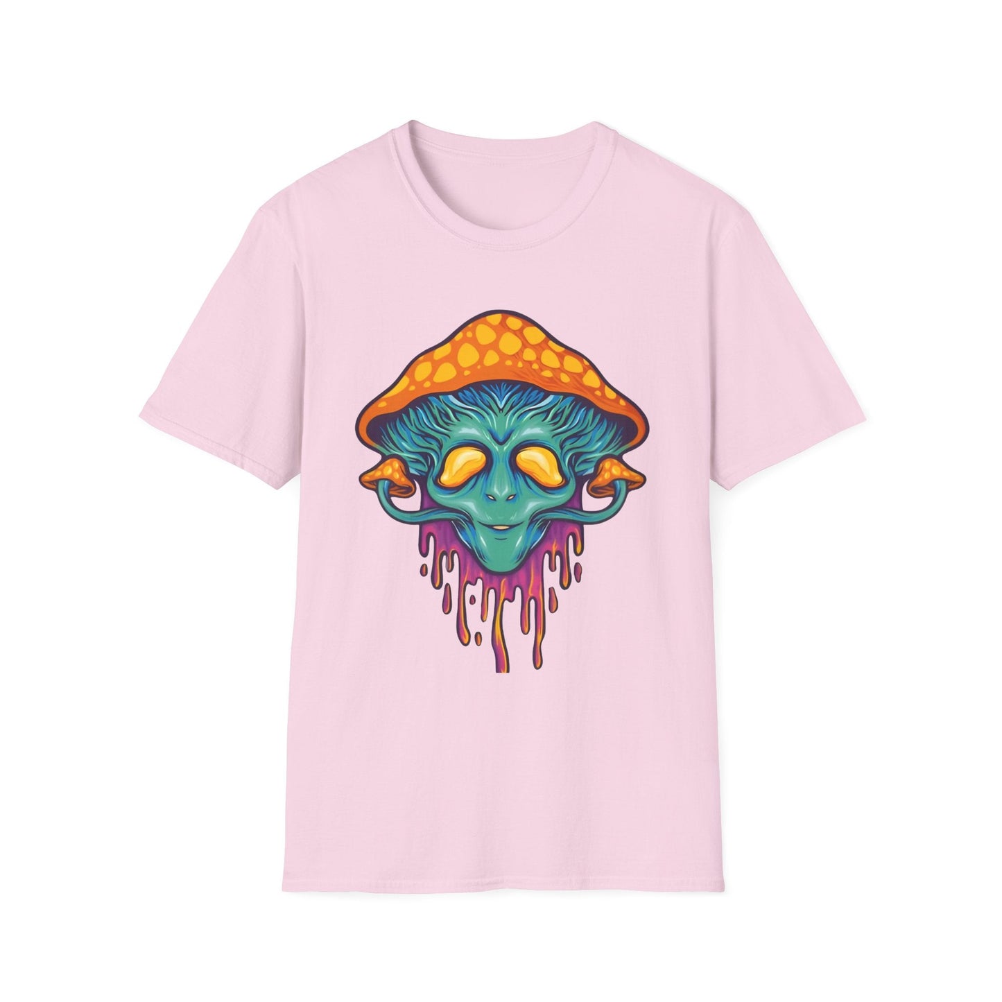 Mashroom T Shirt Unisex Funny Mushroom Design Tee 100 Percent Cotton Softstyle Collection