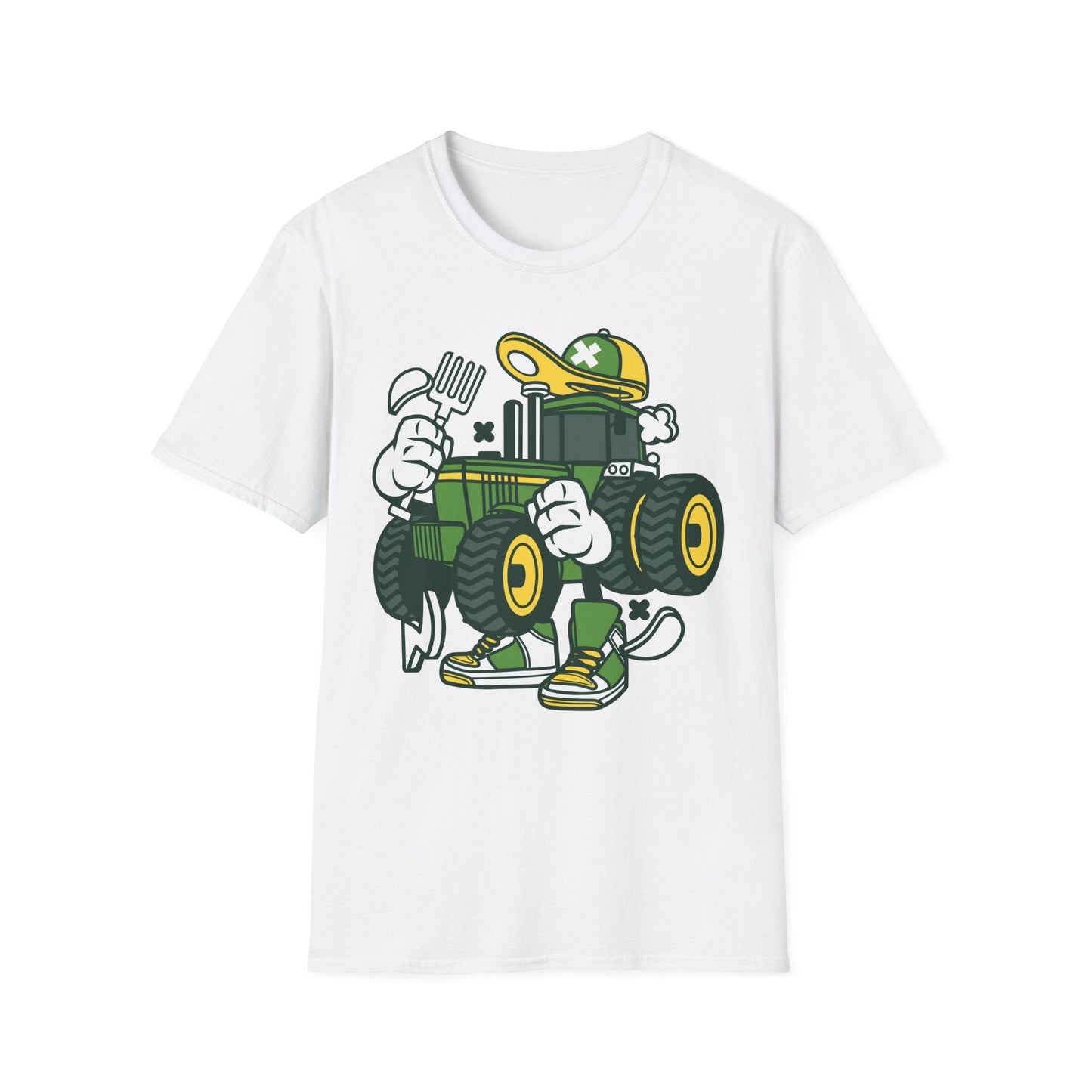 Cartoon T Shirt Animation Tee Funny Design Unisex Softstyle Cotton Shirt 64000 Comfort