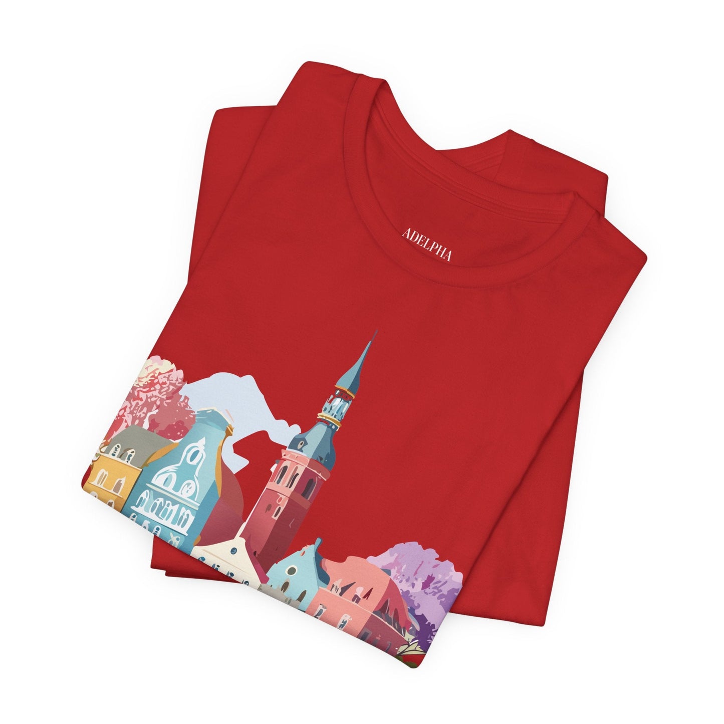 Germany Graphic Tee for Unisex Short Sleeve Shirt by Adelpha Art Design Vintage Inspired