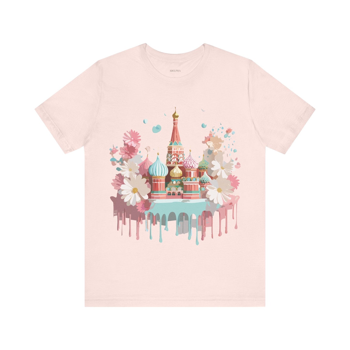 Unisex Graphic Tee With Vintage Moscow Artwork By Adelpha Premium Short Sleeve Shirt
