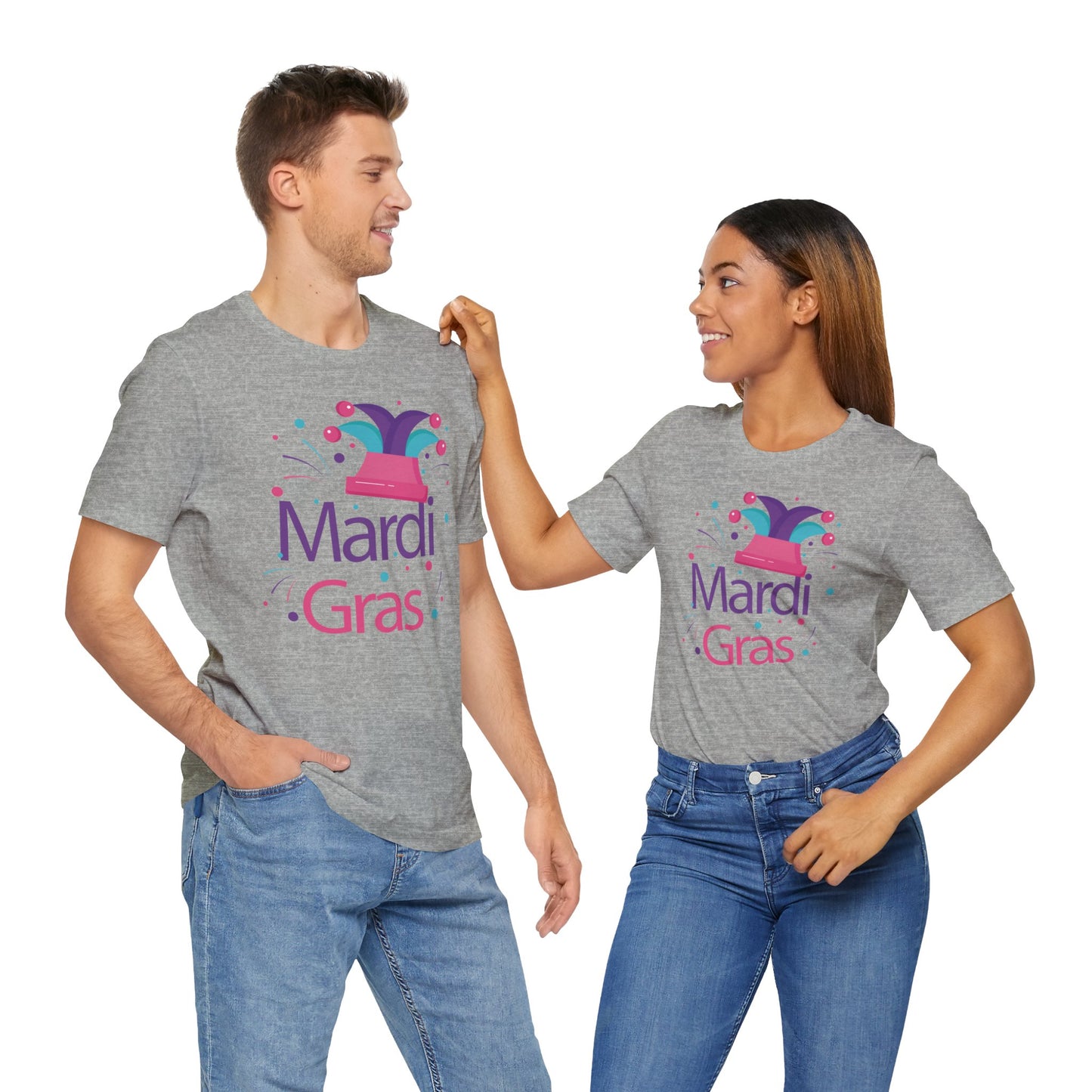 Tee-shirt en coton unisexe pour Mardi Gras