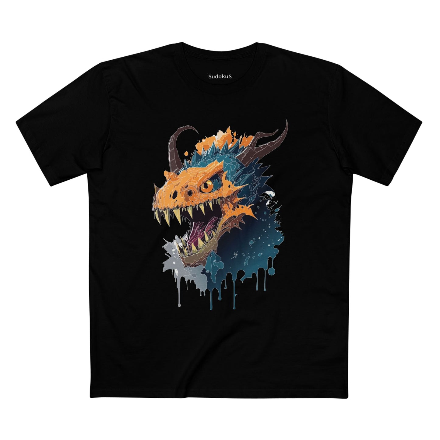 Cartoon Monsters Graphic Unisex 100 Cotton Staple Tee 31