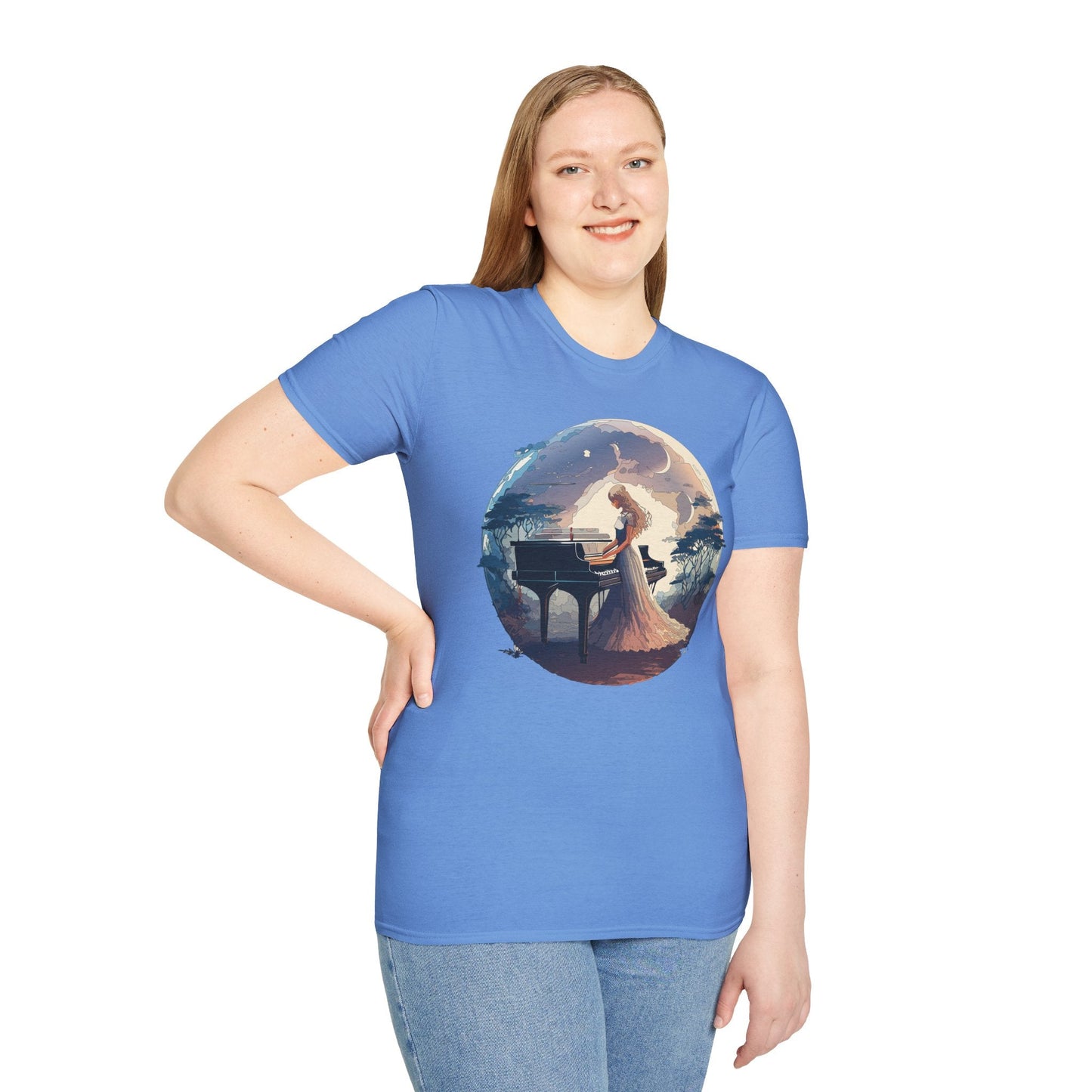 Womens Graphic T Shirts Art Design Shirt Unisex Softstyle Gildan 64000 Short Sleeve