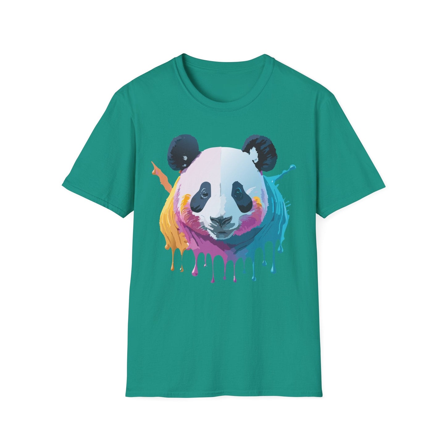 Panda Shirt Unisex T Shirt Softstyle Gildan 64000 100 Percent Ring Spun Cotton Animal Tee