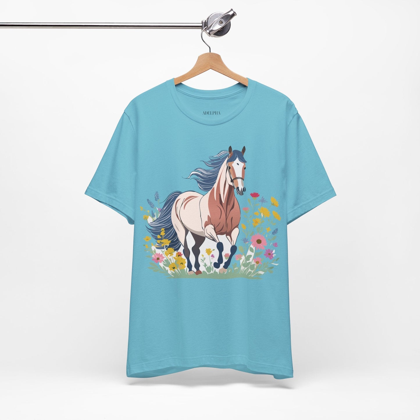 Horse Graphic Unisex 100 Cotton Vintage Animal Art T-Shirt 11