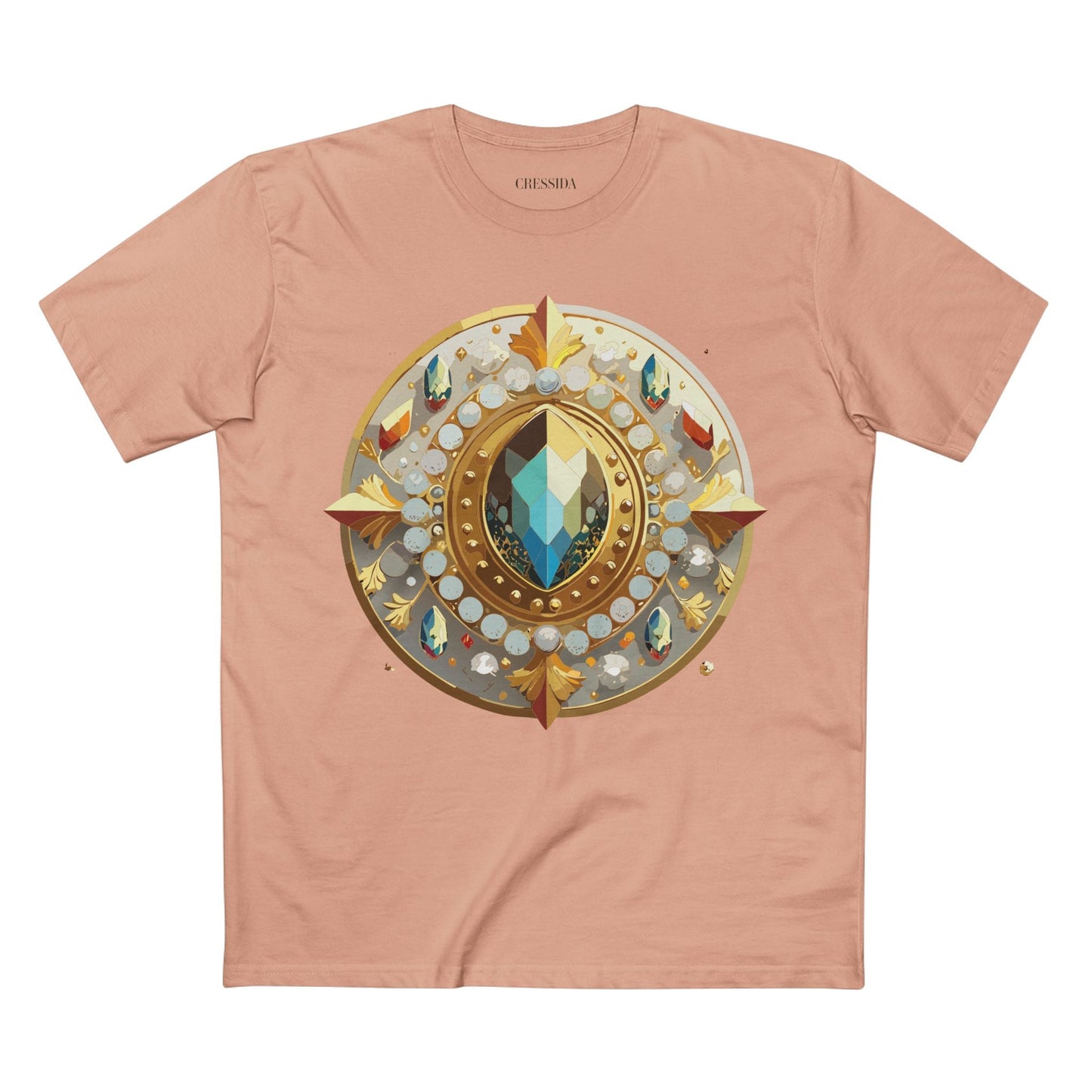 Medallion Graphic T-Shirt Unisex 100 Cotton With Gold Art Design Medal Tee 20