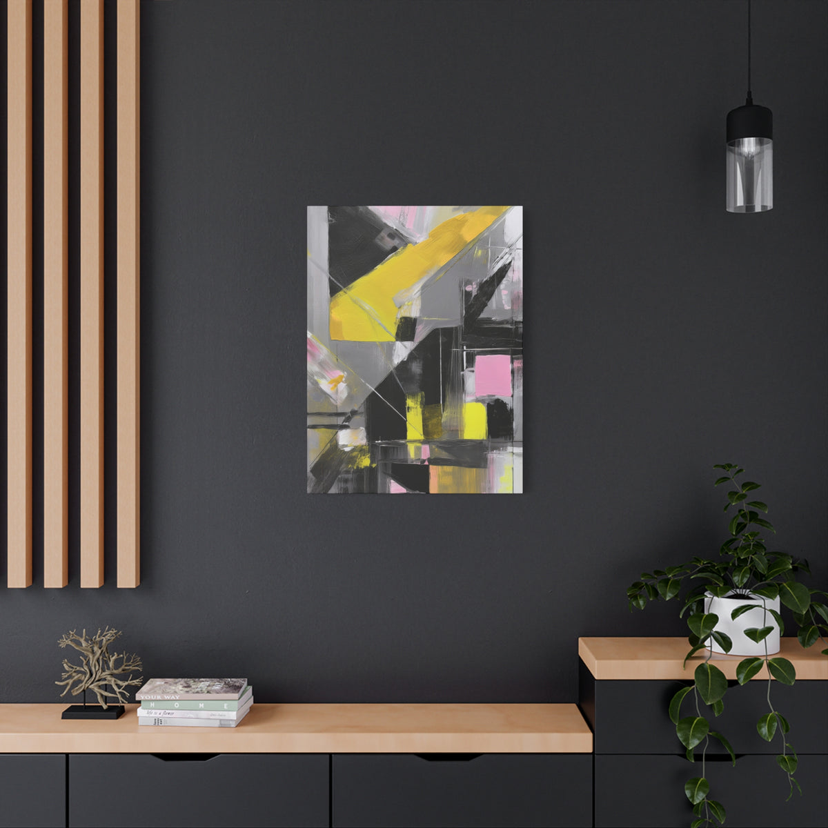 Abstract Geometric Painting Print Canvas 20x24,20x30,24x30 24x32,24x36,30x40 32x48,36x48,40x60 Pine-Wood Inner Frame ABS-38