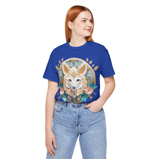 Medallion Graphic Unisex 100 Cotton Vintage Animal Medal Artwork Tee 79