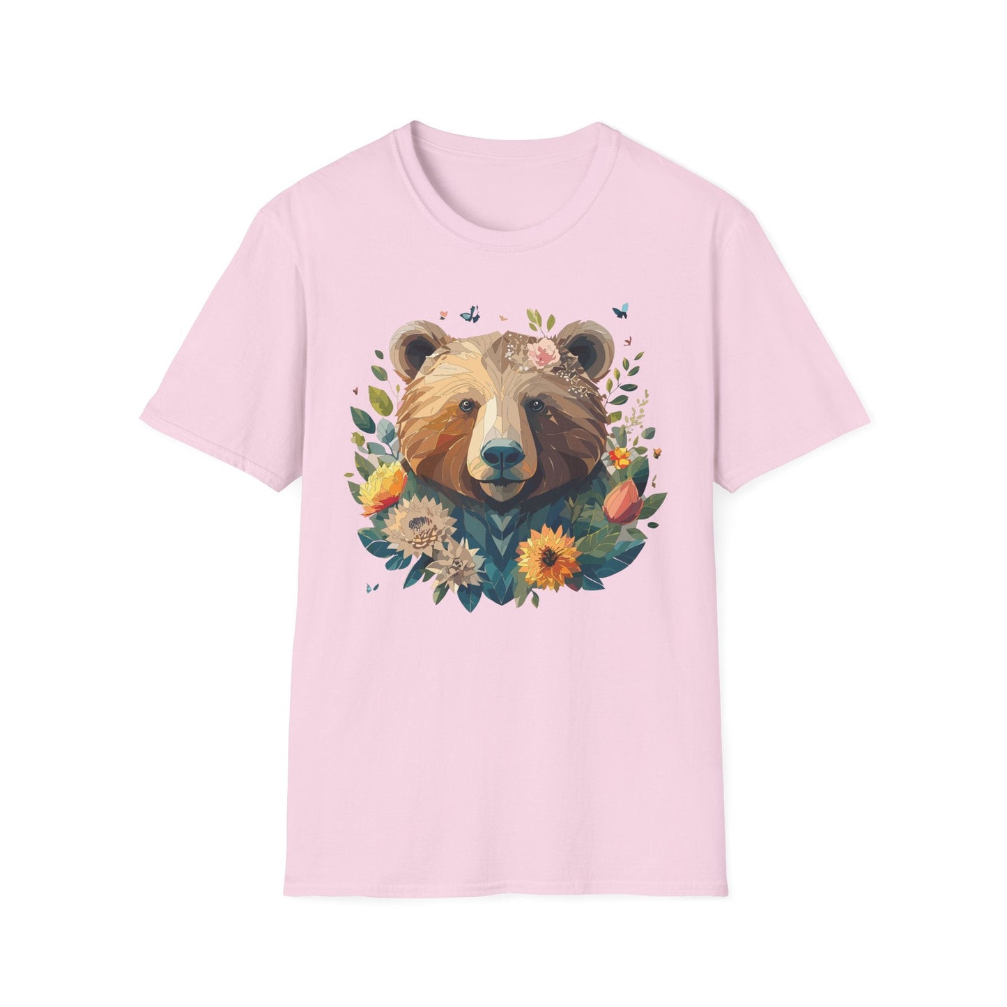 Bear T Shirt Unisex Teddy Bear Tee Gildan Softstyle 64000 100 Percent Ring Spun Cotton