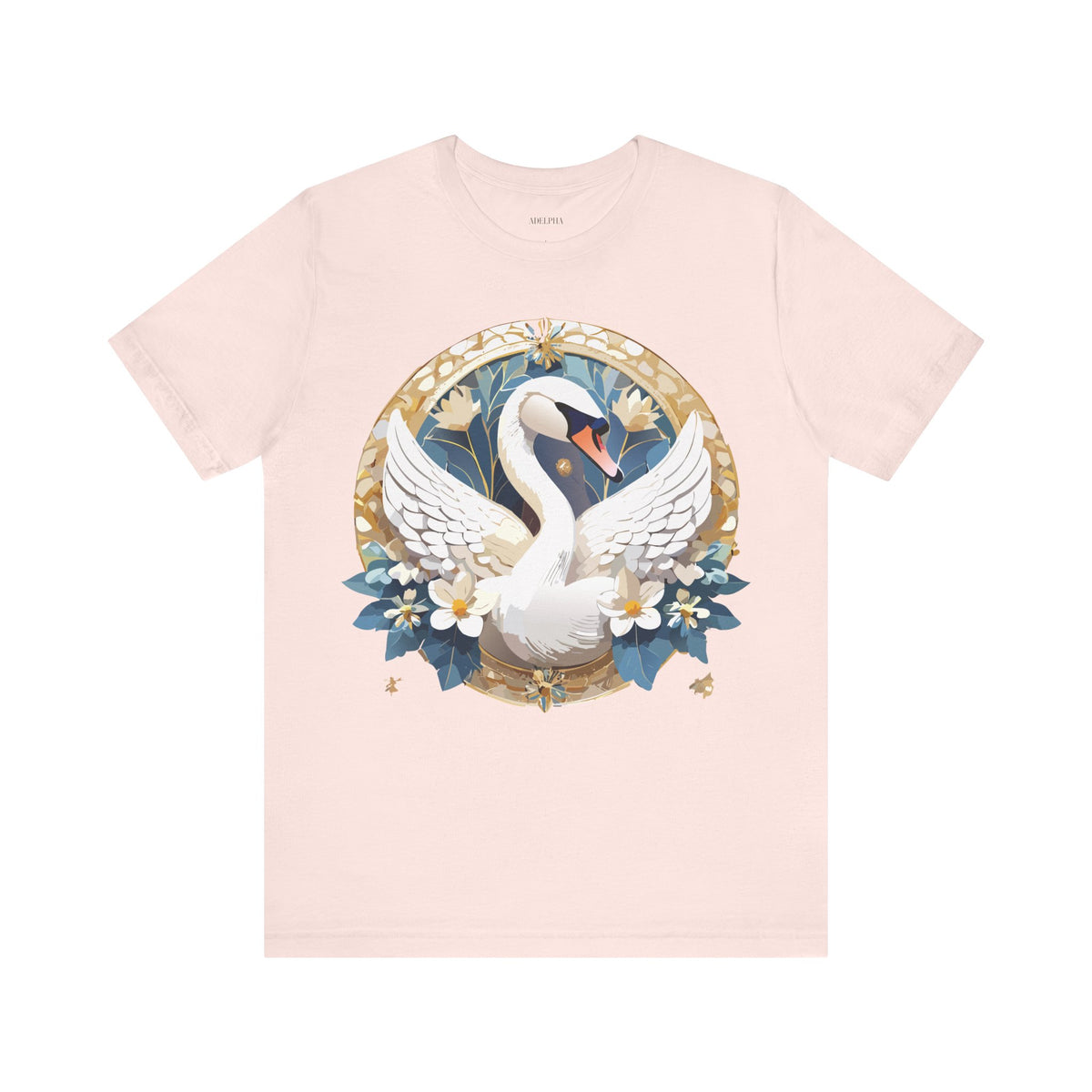 Medallion Graphic Unisex Cotton Bella+Canvas Tee with Art Design d45