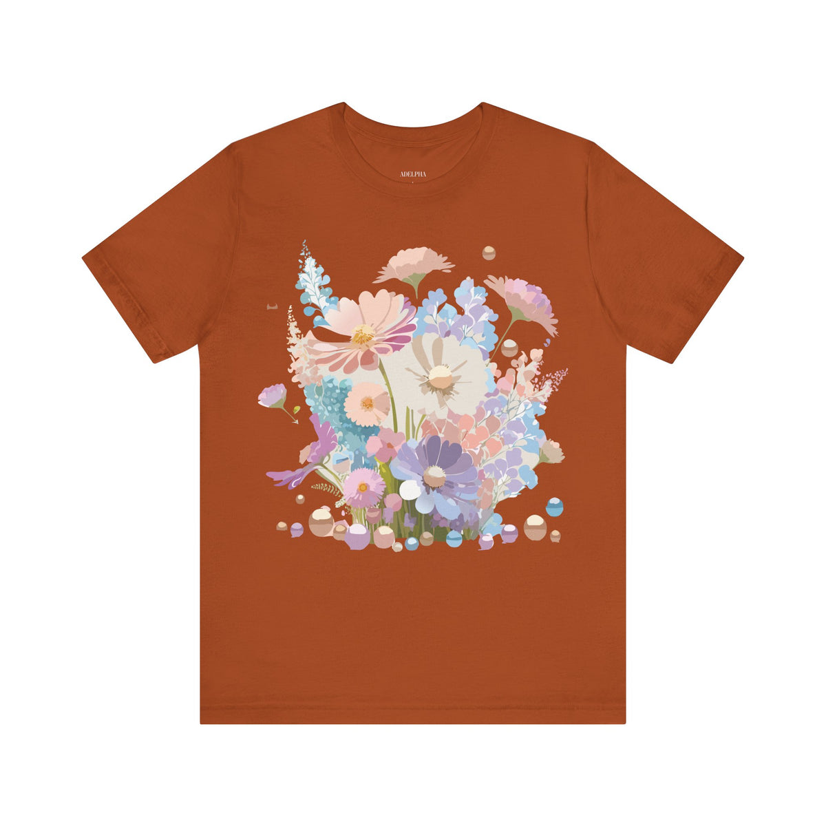 Floral Graphic Tee Shirt - Bella+Canvas Unisex 100 Cotton 15