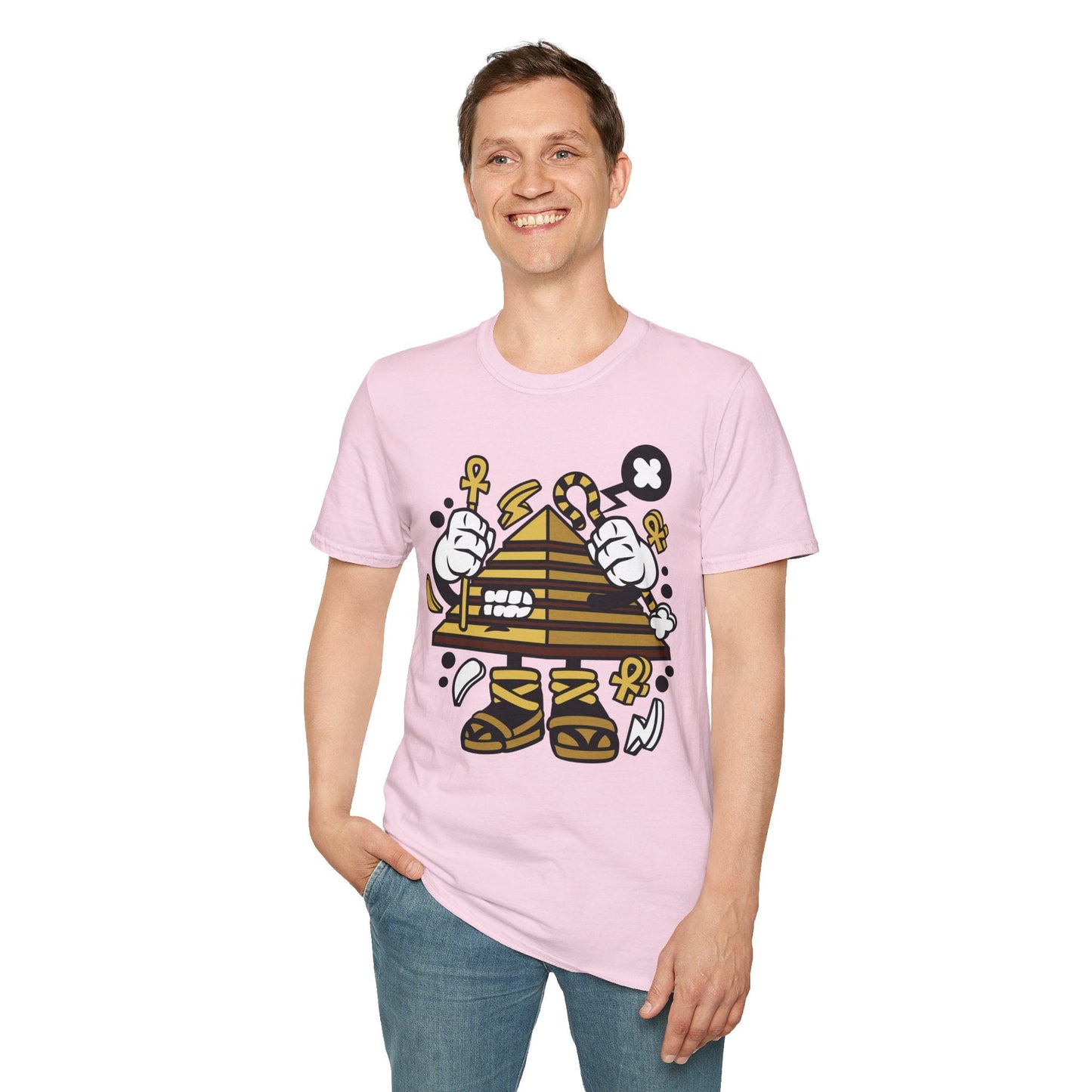 Cartoon T Shirt Animation T Shirt Funny Tee Shirt Short Sleeve Unisex Gildan Softstyle 64000 Cotton