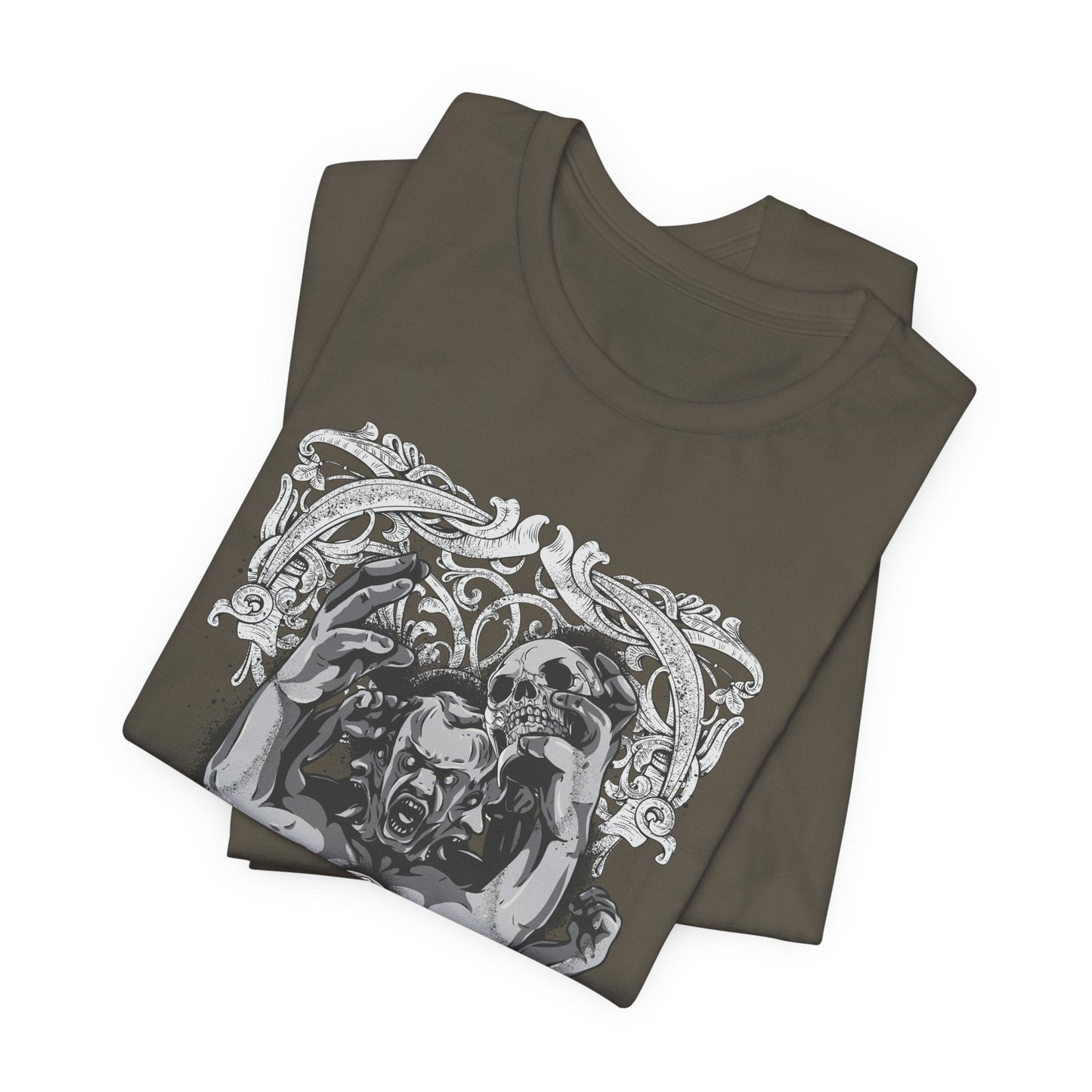 Mask Artwork Illustration Graphic Unisex Cotton T-Shirt r17