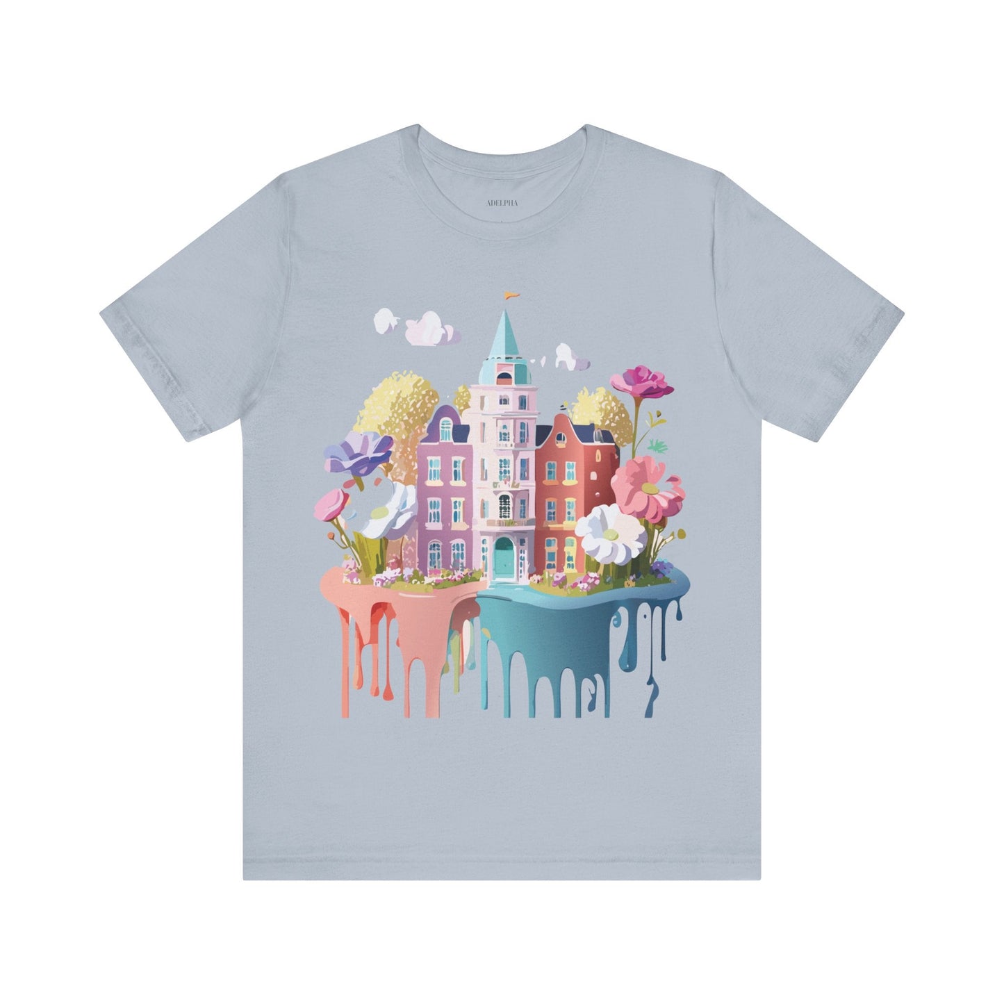 Amsterdam Tourist Shirt Graphic Tee Unisex Vintage Inspired Art Design by Adelpha Short Sleeve