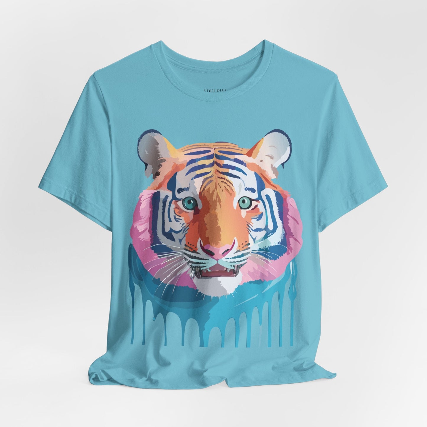 Tiger Graphic Unisex 100 Cotton Vintage Art with Animal Tee 18