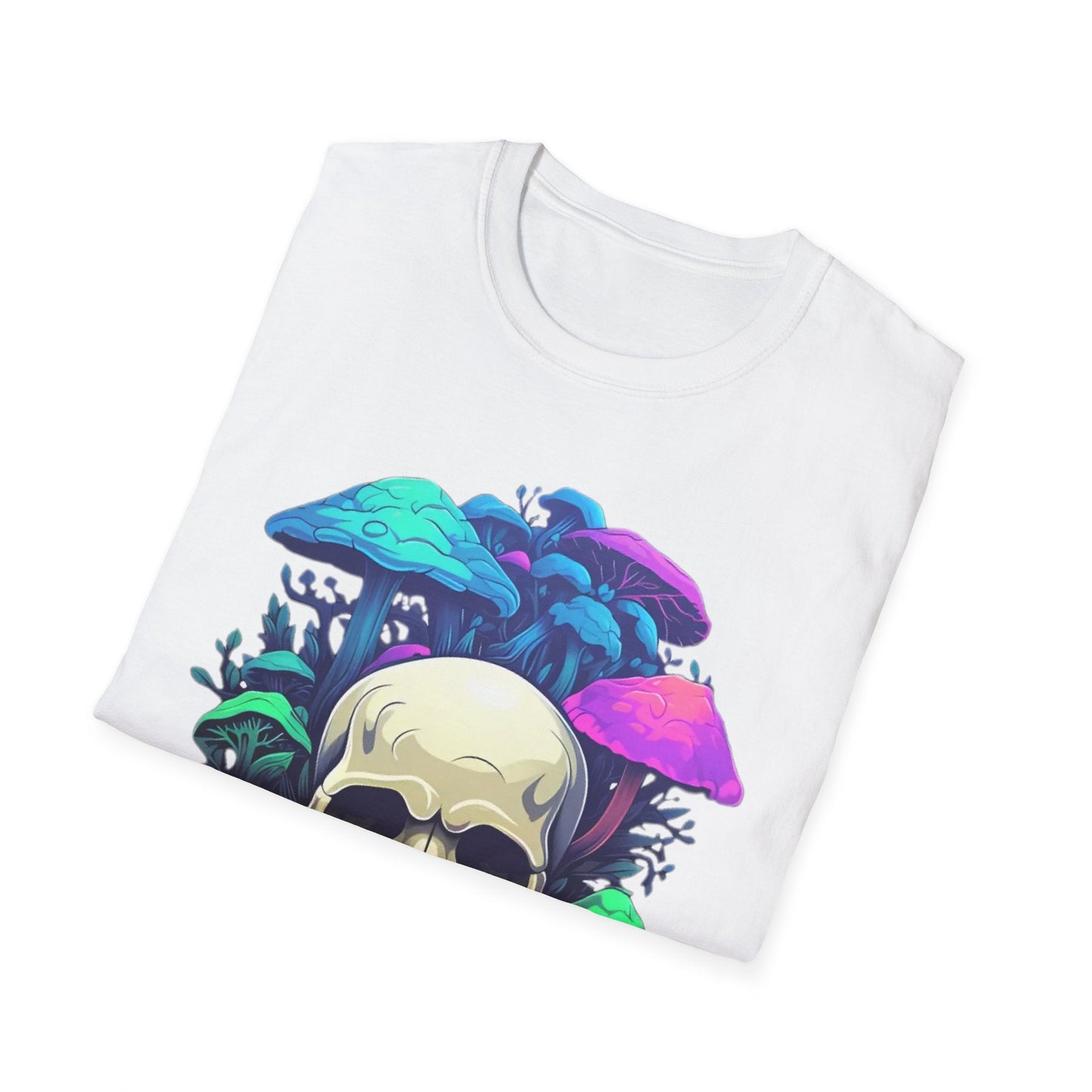 Unisex Skull Tee Shirt Short Sleeve Skeleton Design Gildan Softstyle Cotton Tee Shirt