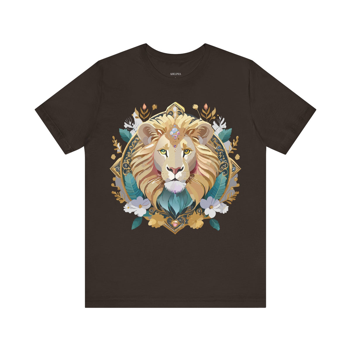 Medallion Graphic Unisex Cotton Bella+Canvas Tee with Art Design d69