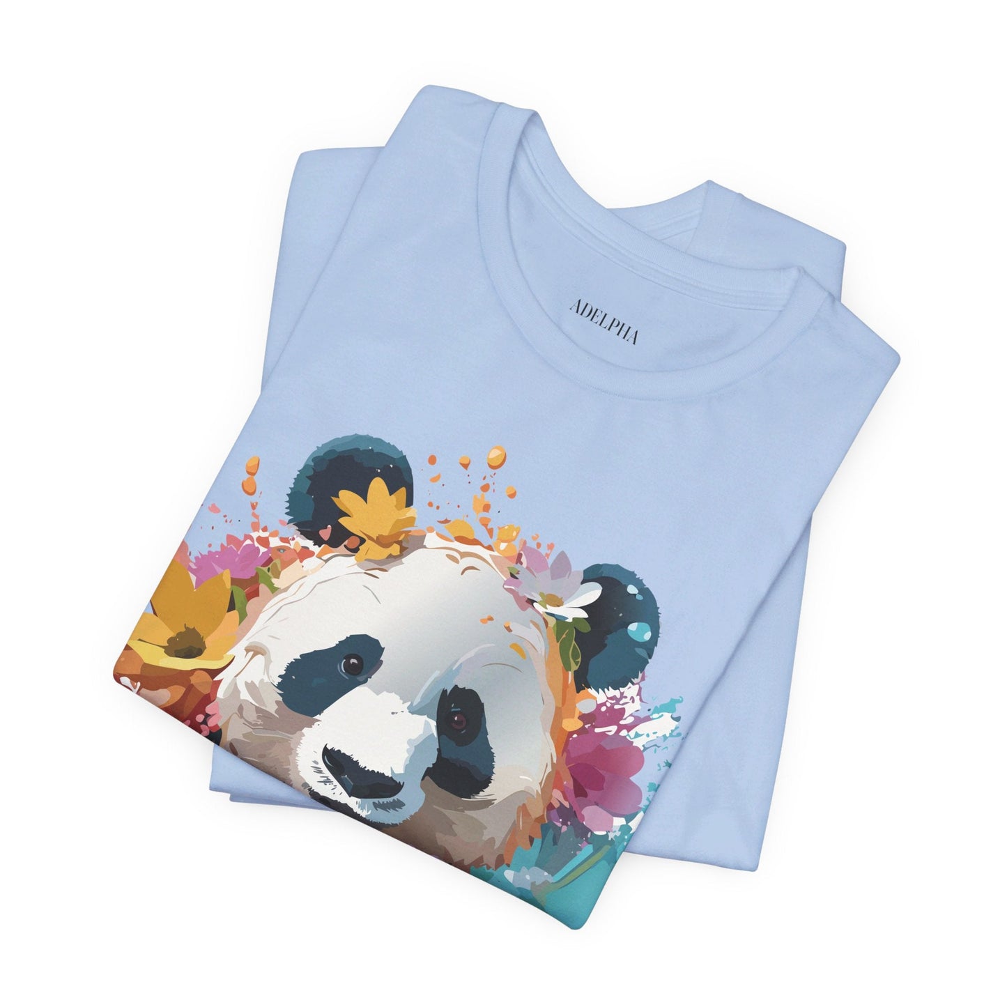Panda Graphic Tee Unisex Jersey Short Sleeve Art Design Shirt By Adelpha Premium Casual Wear