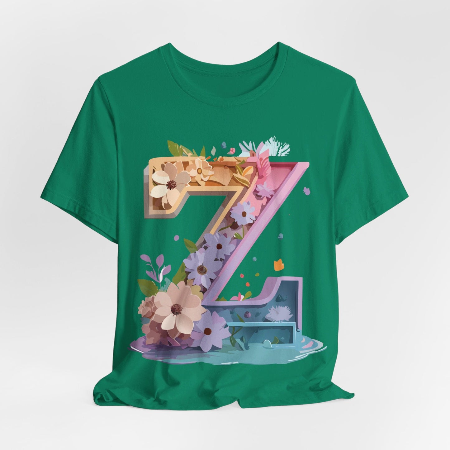 Letter Z Shirt Unisex Graphic Tee Adelpha Vintage Inspired Artwork Short Sleeve Jersey