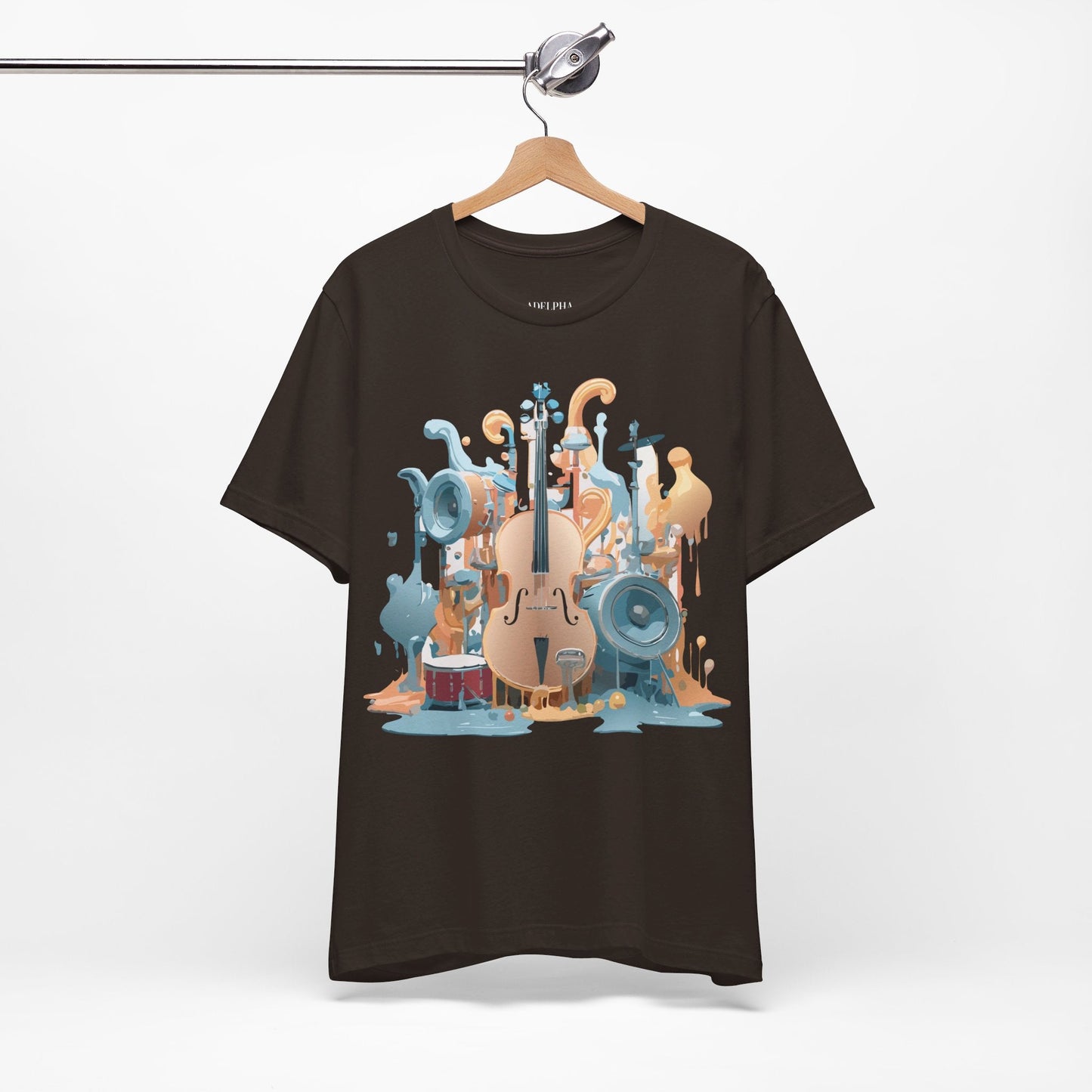Adelpha Music Graphic T Shirt Unisex Jersey Short Sleeve Vintage Inspired Art Tee