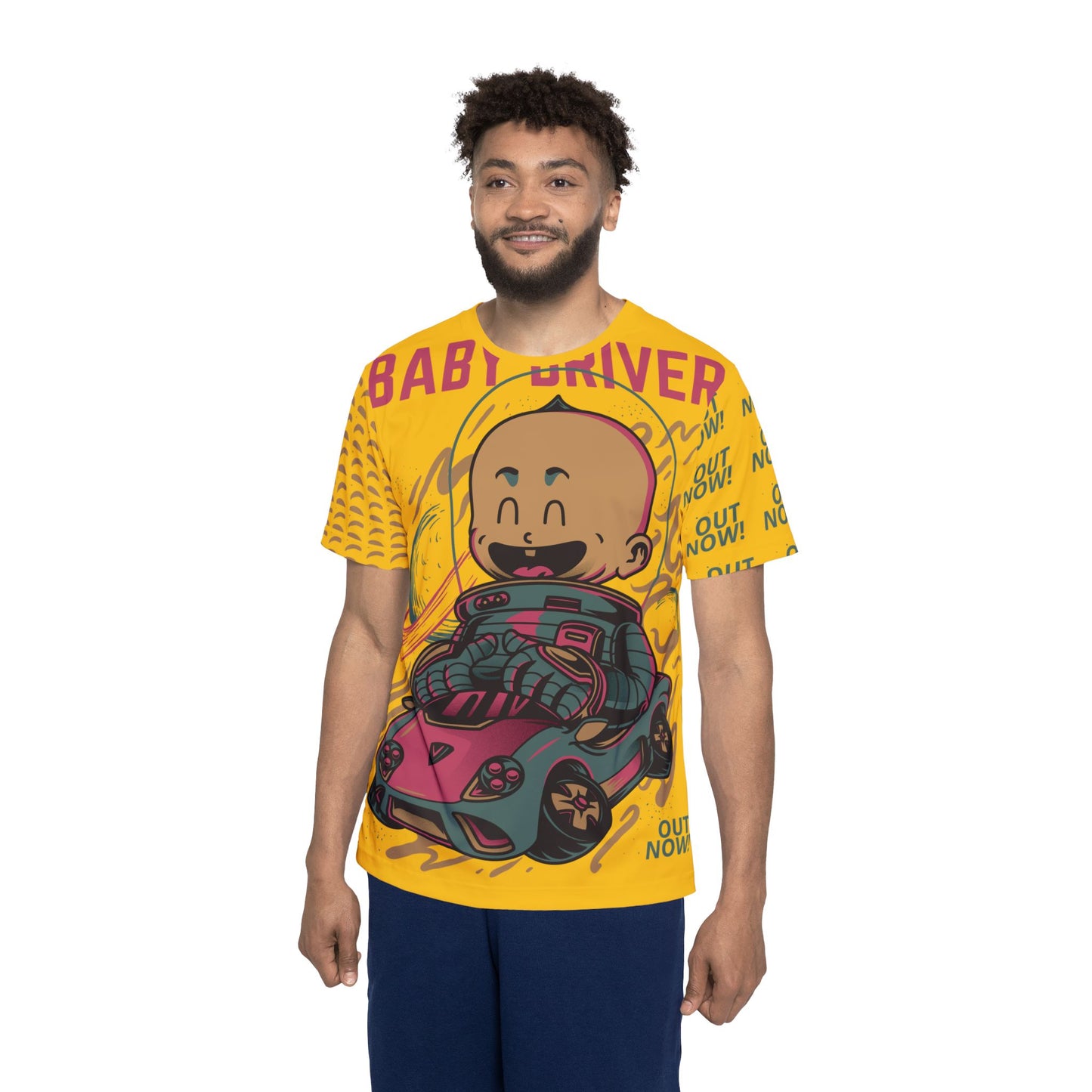 55-Be Fun Graphic T-Shirt, Art Design Poly Shirt, All Over Print Graphic Tee, Monsters T-Shirt, Cartoon Tees