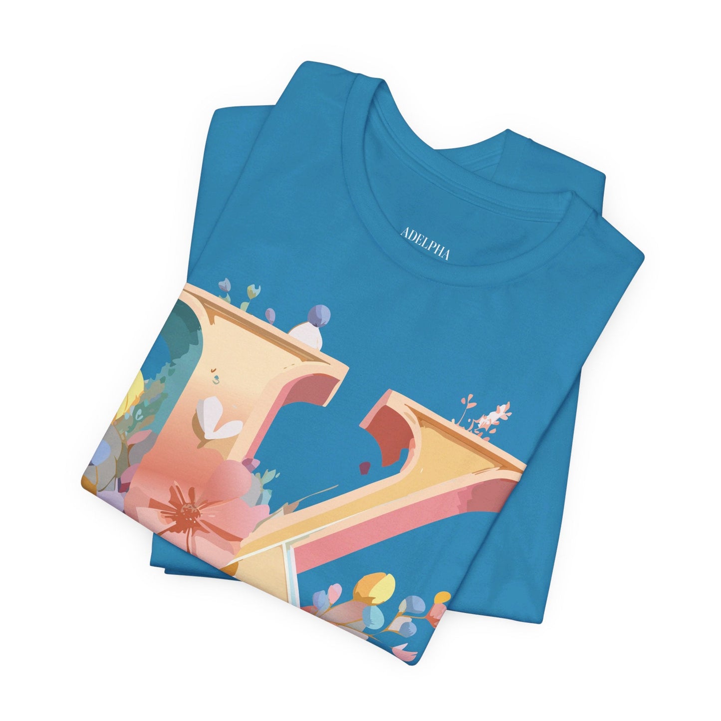 Unisex Letter K Graphic Tee By Adelpha Vintage Inspired Artwork Short Sleeve Shirt