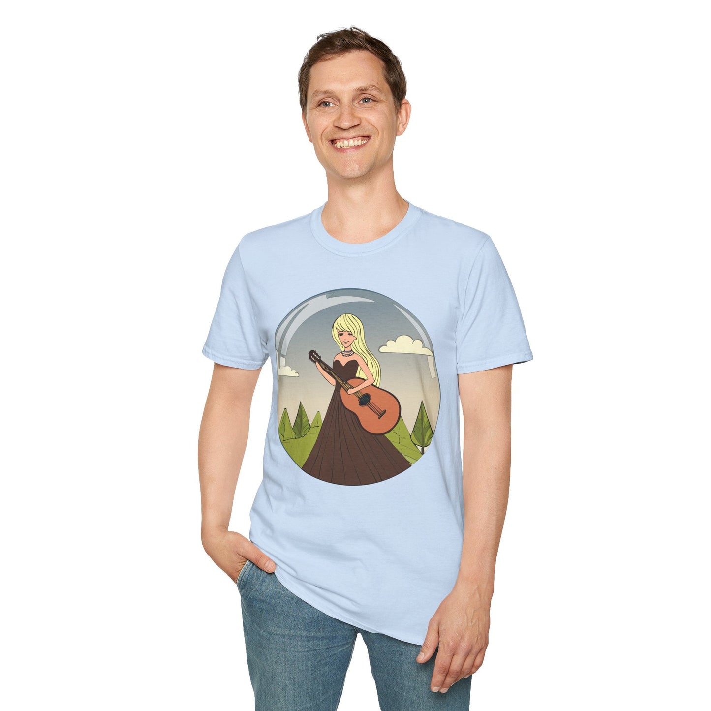 Womens Graphic T Shirt Art Design Tee Softstyle 100 Percent Ring Spun Cotton Short Sleeve