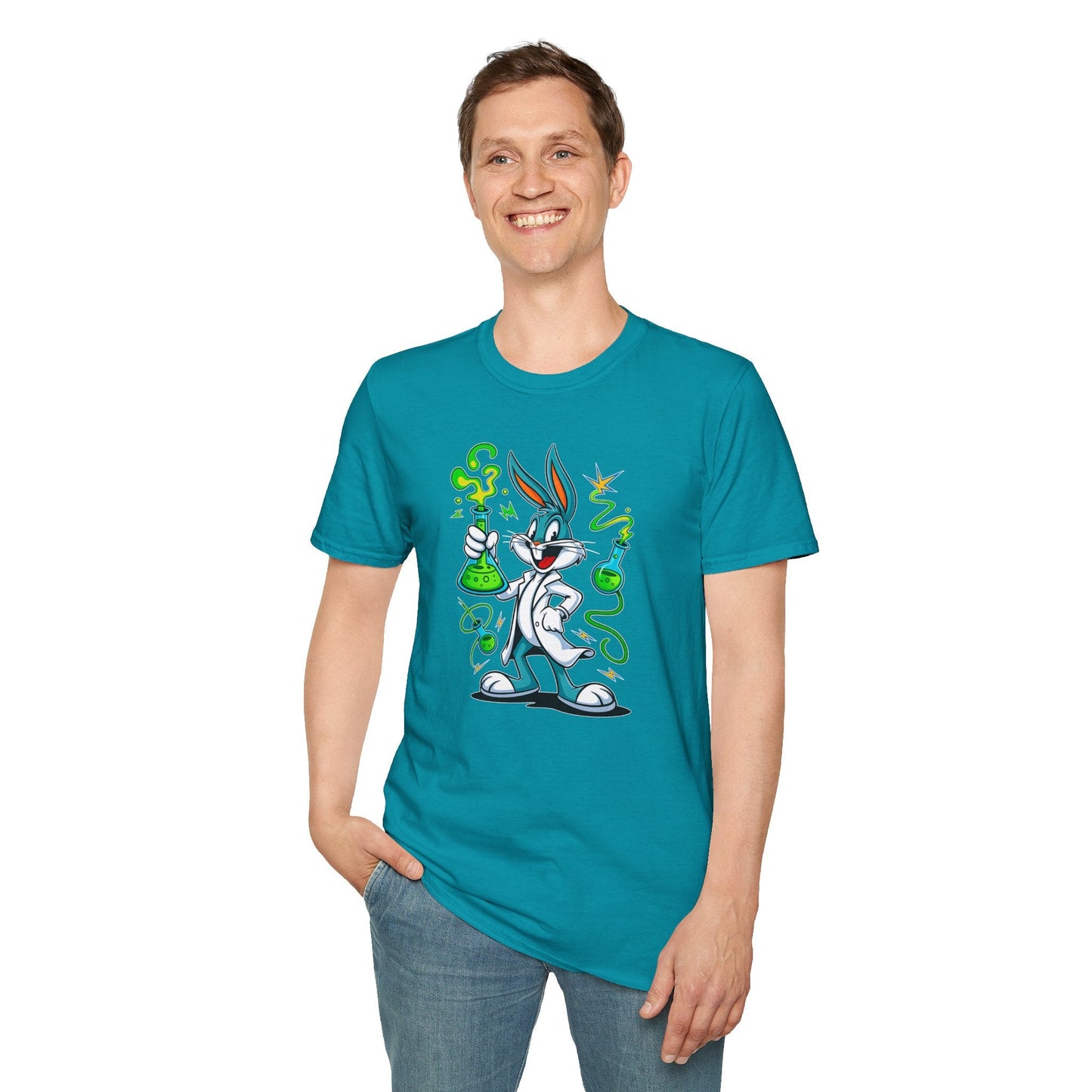 Bugs Bunny T Shirt Cartoon Design Unisex Softstyle 64000 Tee Graphic Shirt Art Design